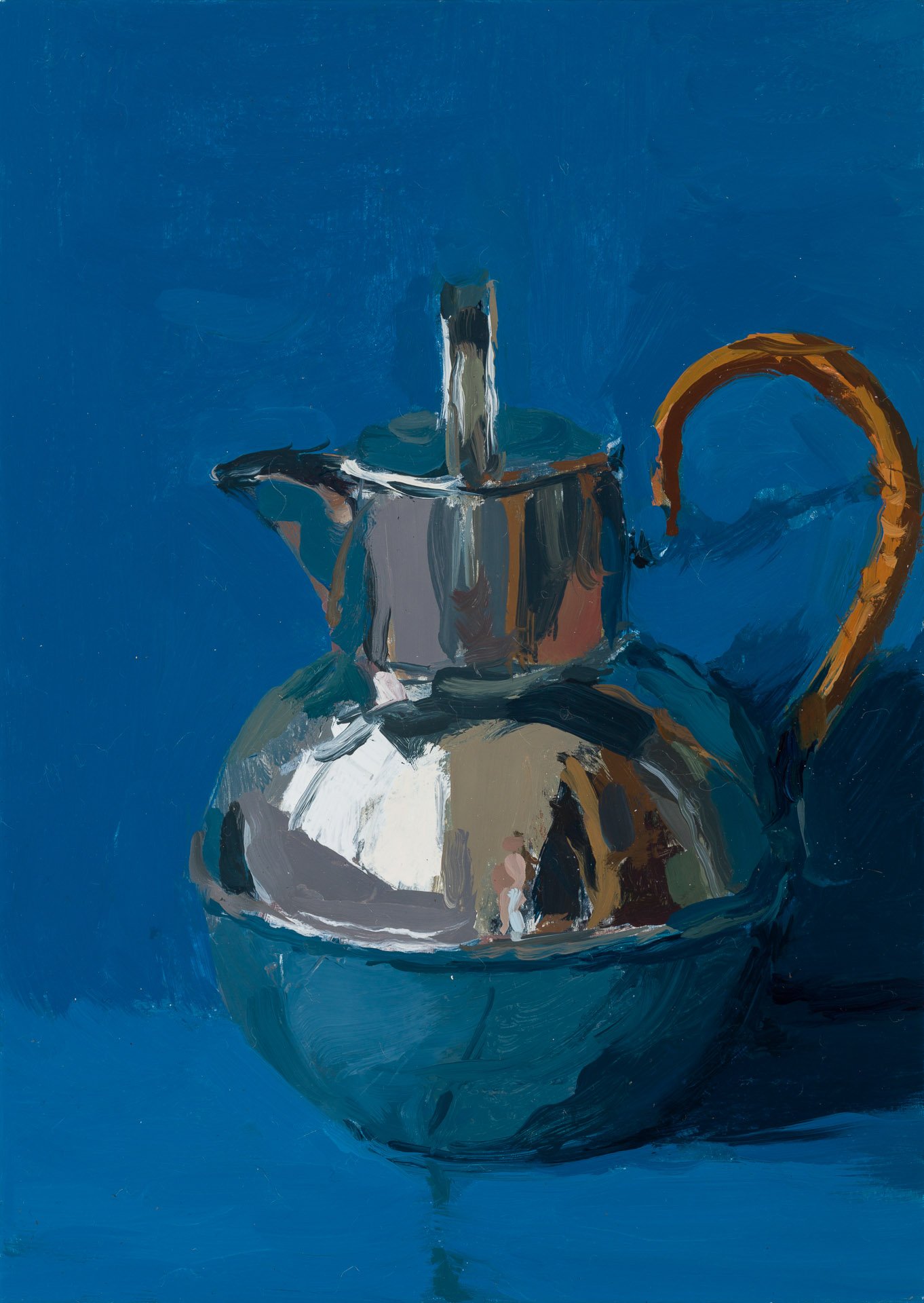 Silver Jug, 2025, oil on board, 17.8 x 12.7cm