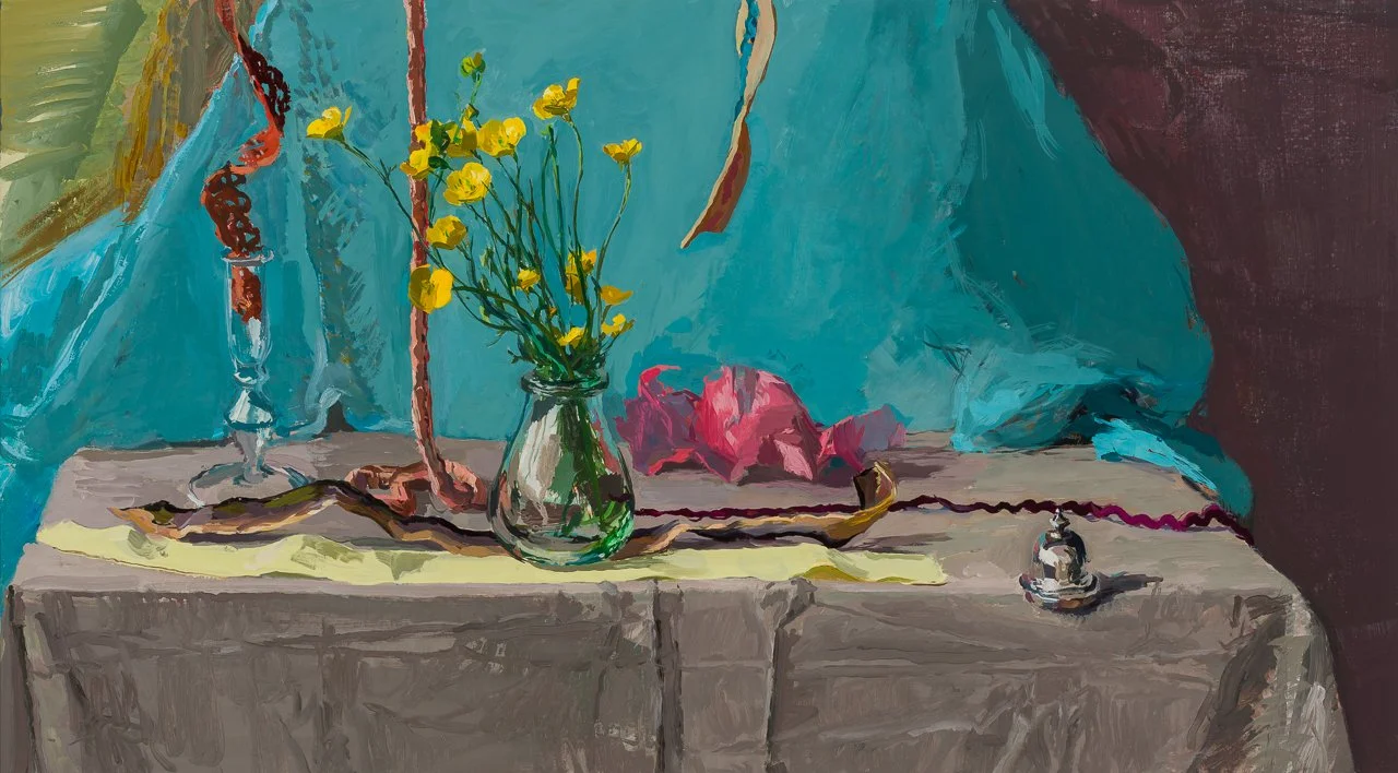 Lit, 2024, Oil on linen, 50.8 x 91.4cm