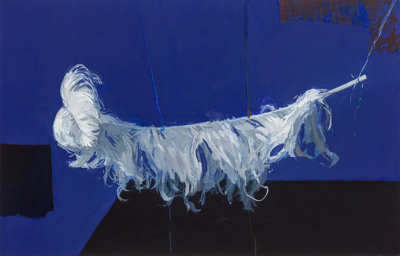 Untrammelled Wings, 2024, Oil on linen, 45.7 x 71.2cm