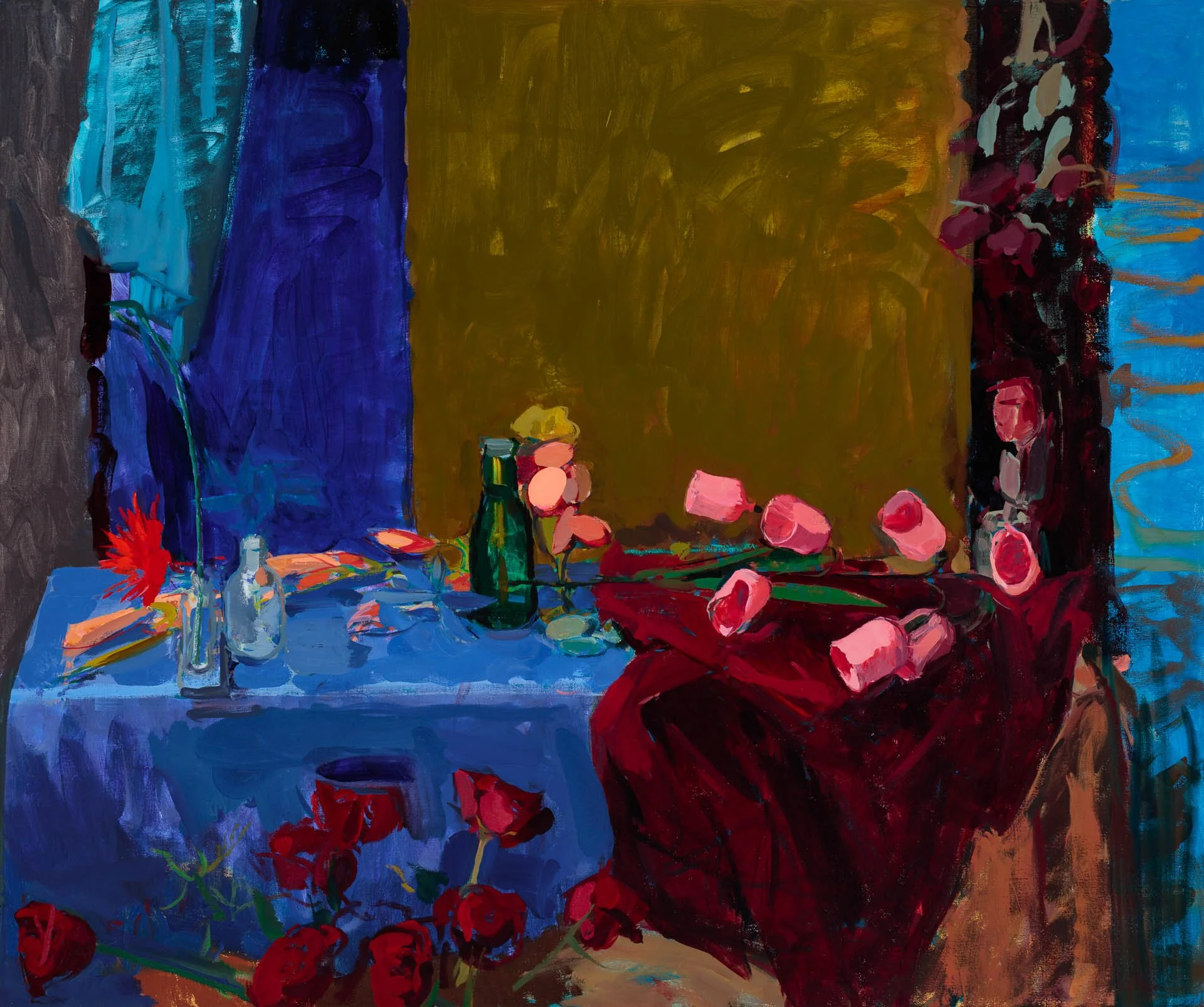 We Fell across Each Other’s Skies, 2019, oil on linen, 120 x 100cm