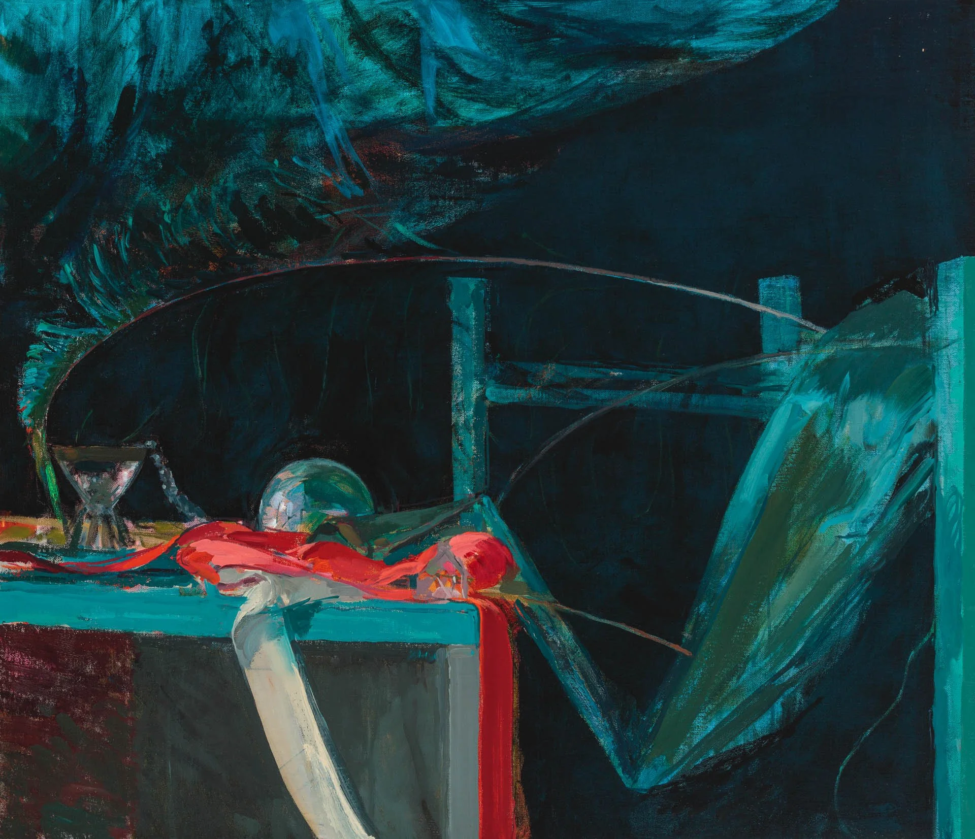 Glimmering Mismatch, 2021, oil on linen, 60.9 x 71.1cm