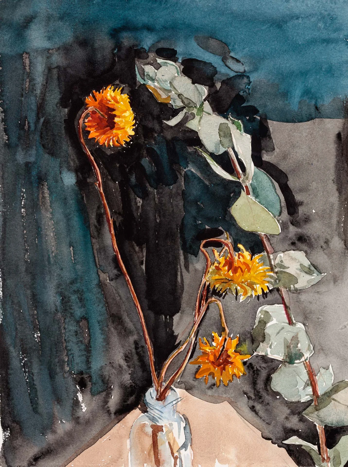 Everlasting Flowers, 2020, watercolour on paper, 38 x 28cm