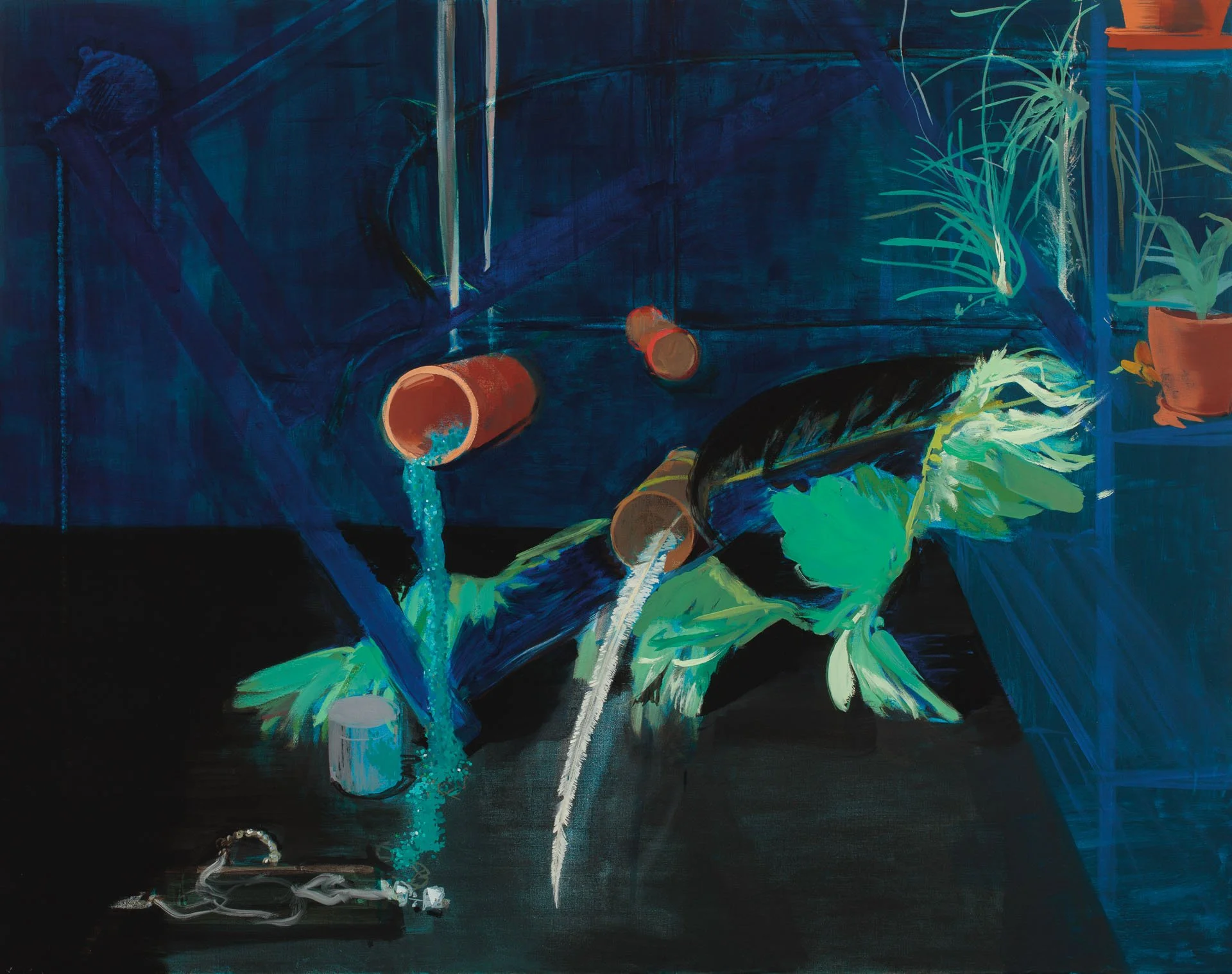 It Has Been Falling for a Long Time, 2017, oil on linen, 115 x 146cm