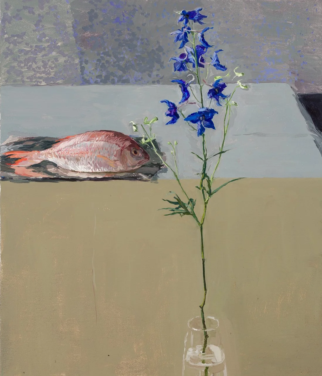 Beside the River, 2023, Oil on linen, 70 x 60cm