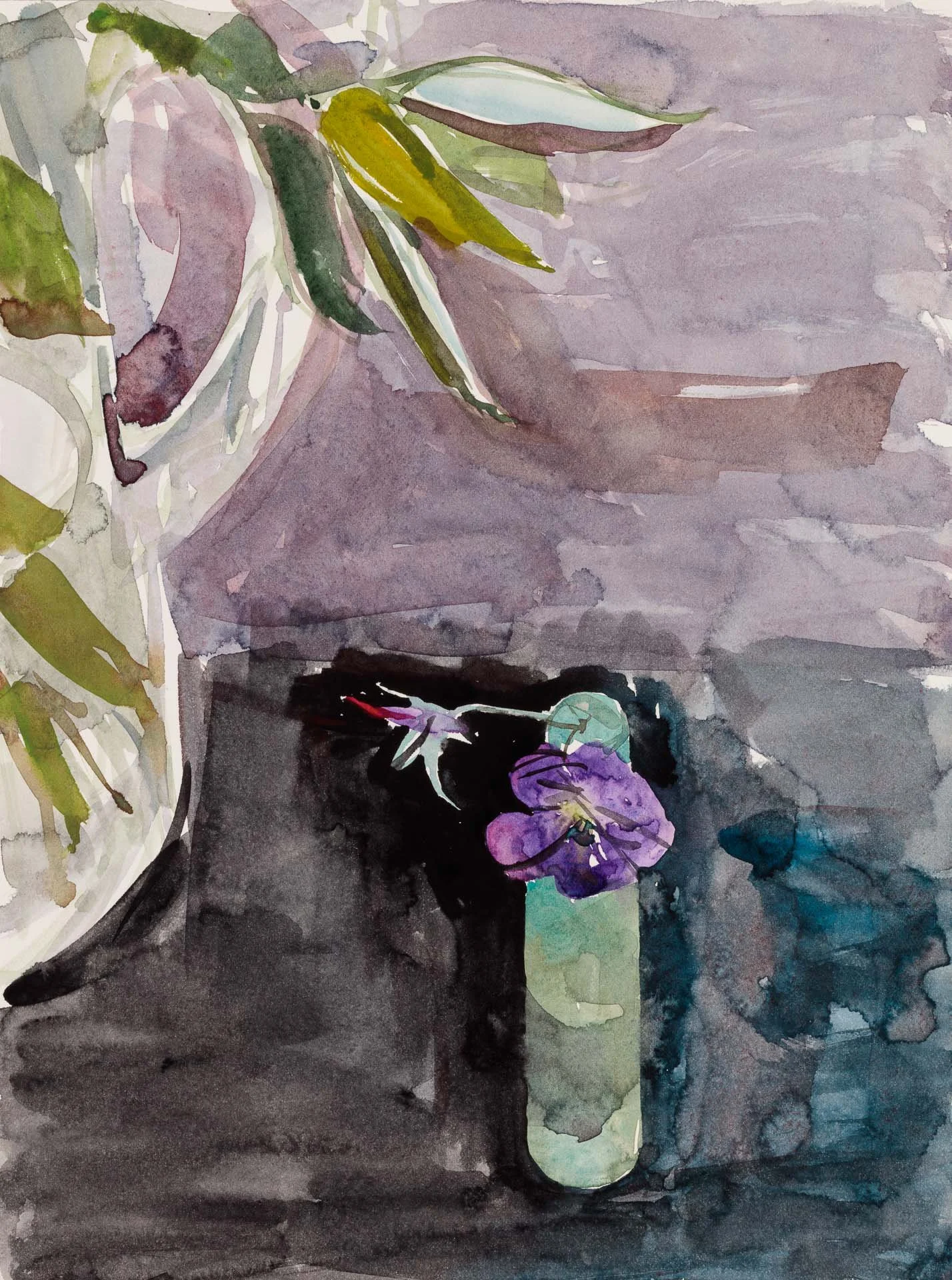 Geranium, 2020, watercolour on paper, 31 x 23cm