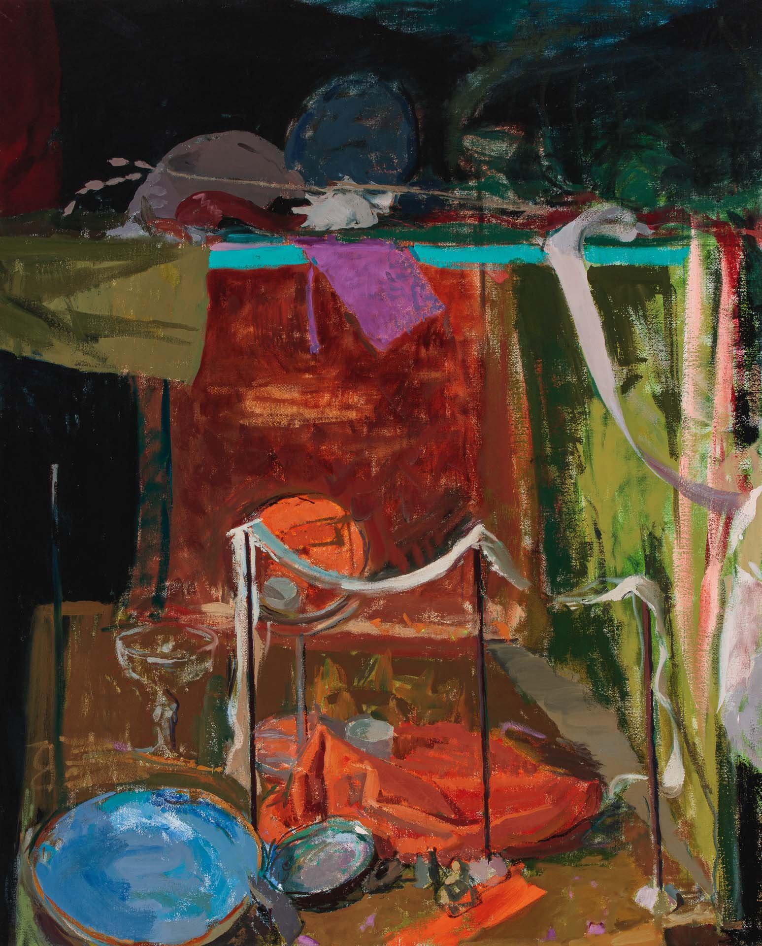 The March of the Wands, 2021, oil on linen, 81.3 x 66cm