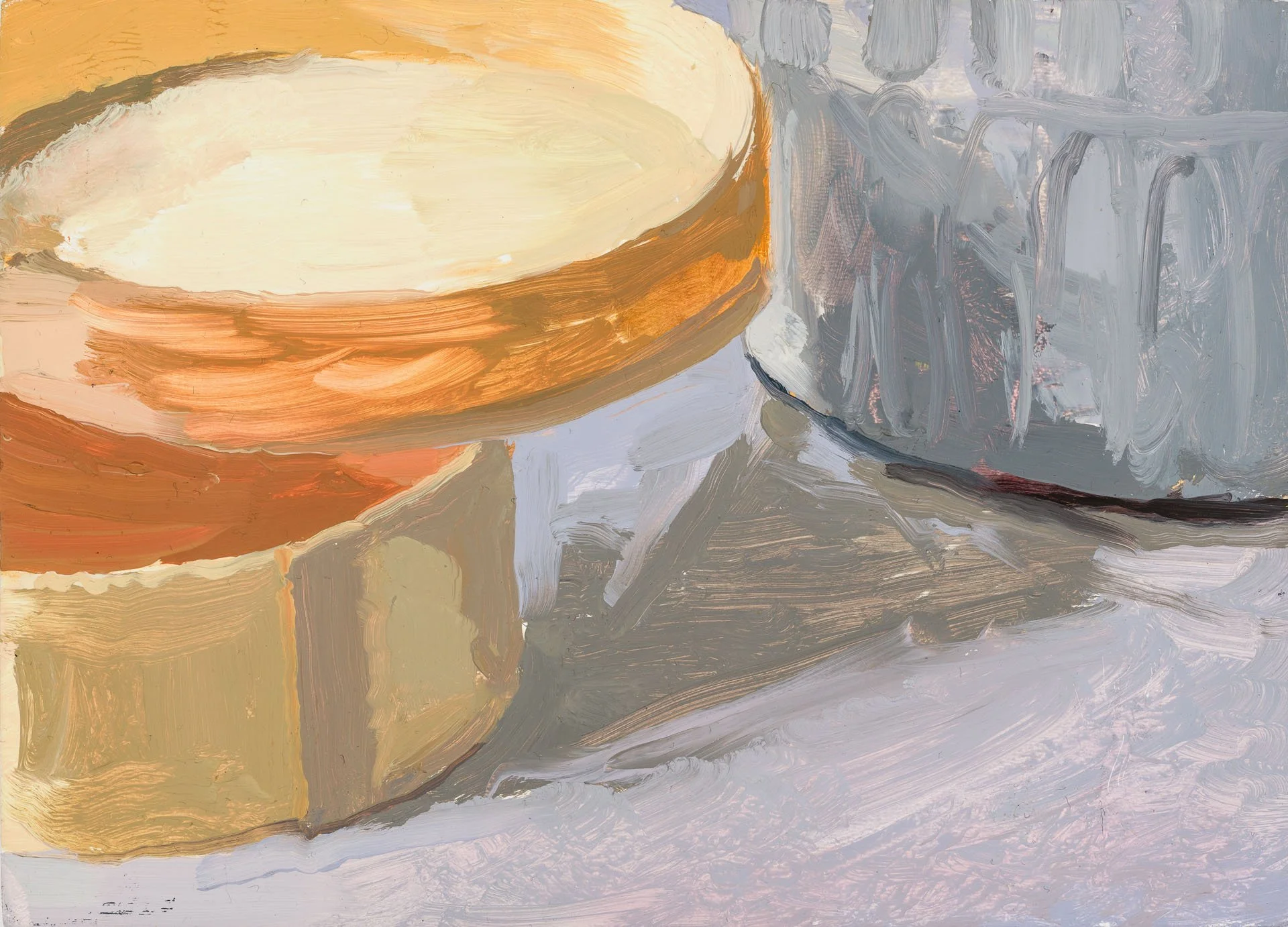 Circles, 2026, Oil on board, 12.7 x 17.8cm