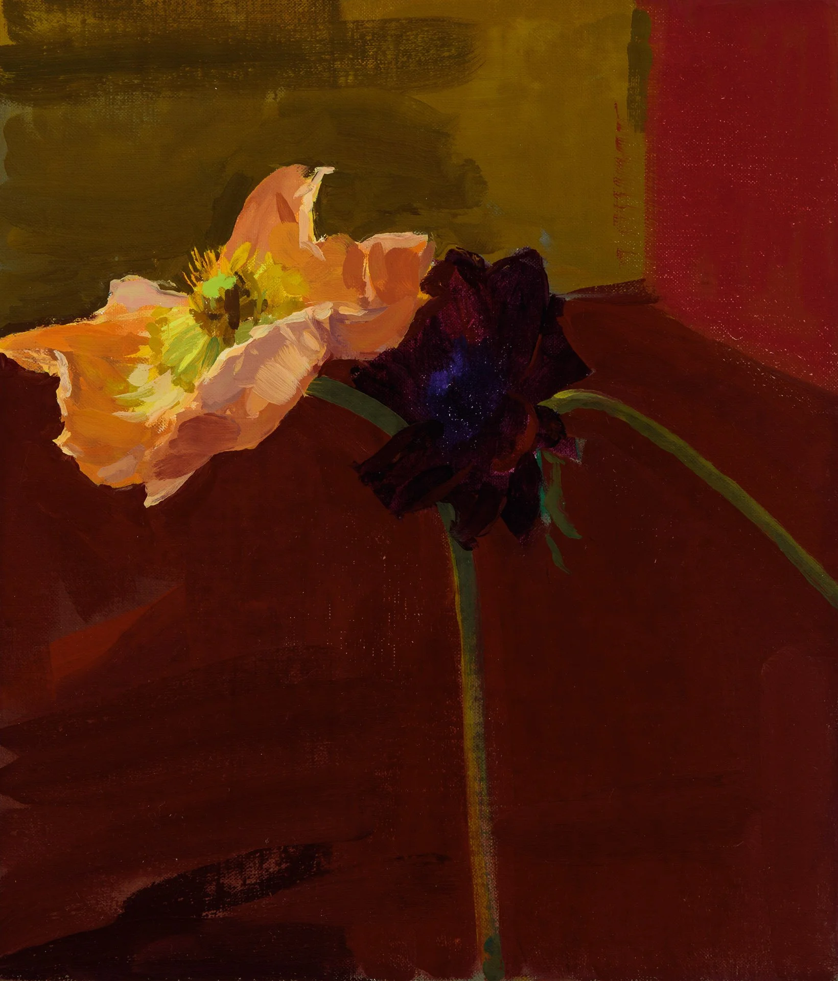 To Reteach a Thing its Loveliness, 2020, oil on linen, 35 x 30.5cm
