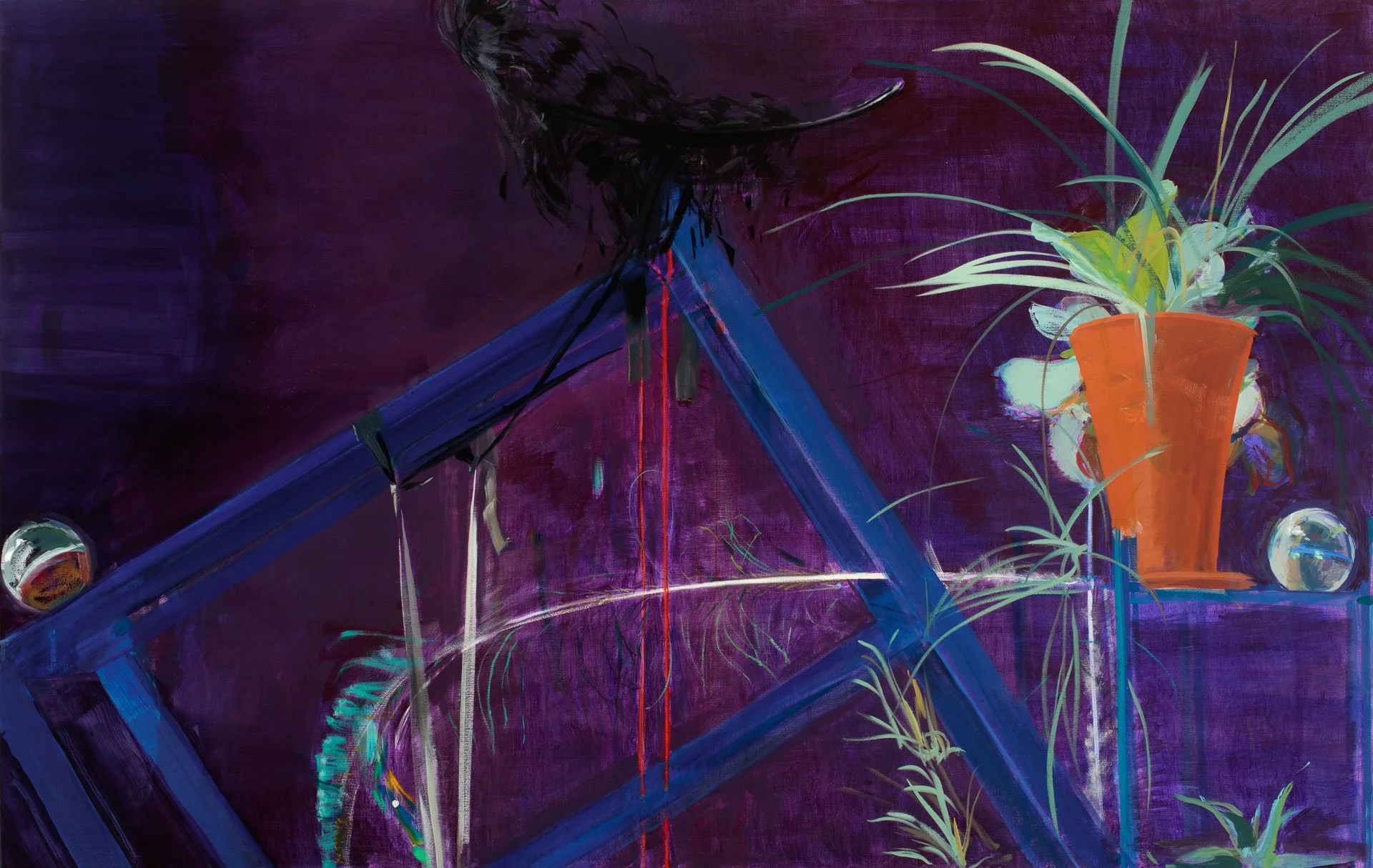And Gently Stretch Out my Hands, 2017, oil on linen, 95 x 150cm