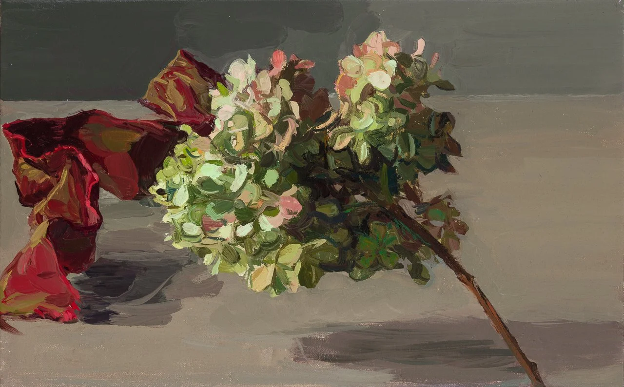 Arched and High, 2023, Oil on linen, 25.4 x 40.6cm
