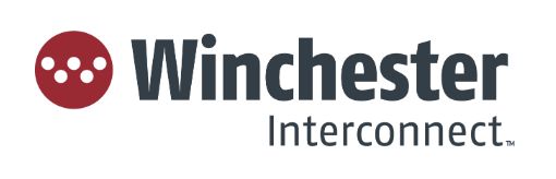Winchester Interconnect logo with red circle containing white dots and black and gray text.