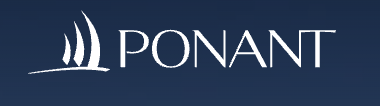 Ponant logo with a stylized sailing ship icon