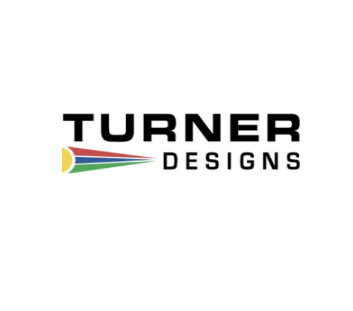 Turner Designs logo with colorful abstract design element.