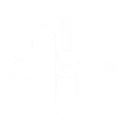 Black and white icon of a dumbbell with weights on both ends.