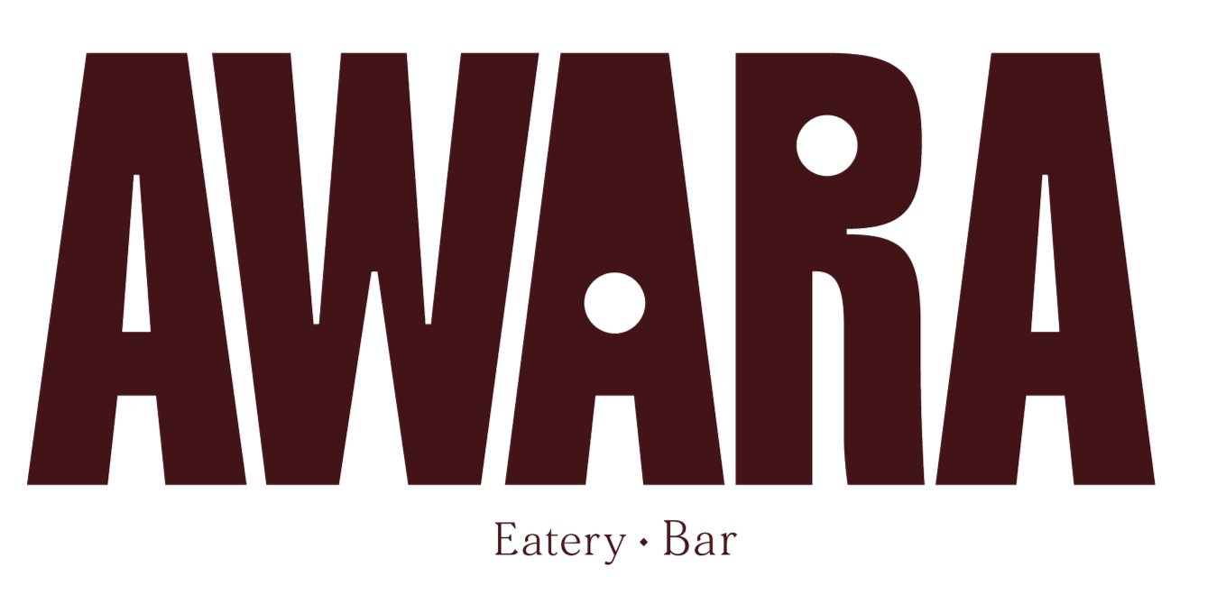 Logo for Avia Eatery Bar with large stylized text and smaller text underneath reading "Eatery Bar"