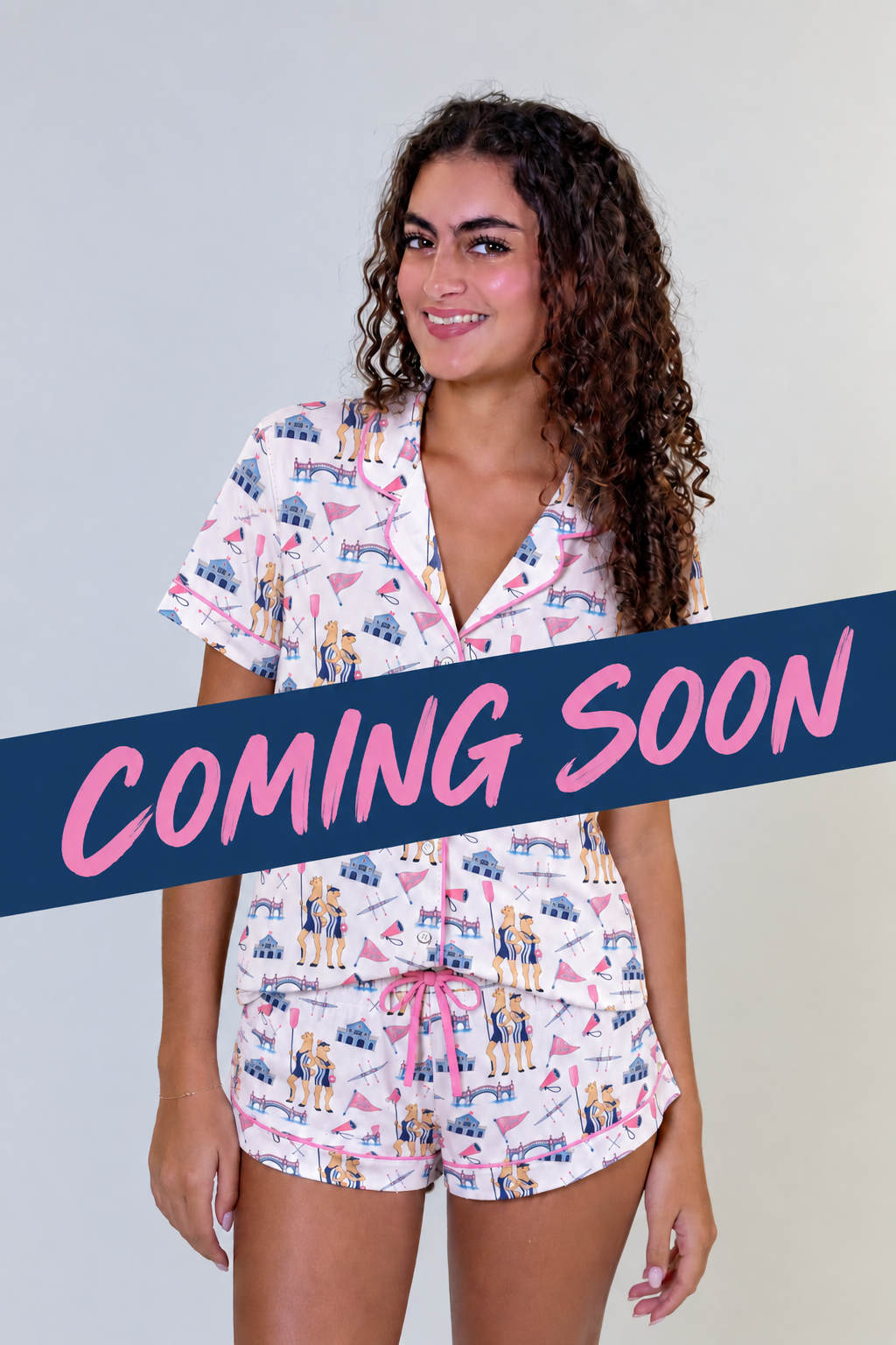 model in Llamas on Pajamas set