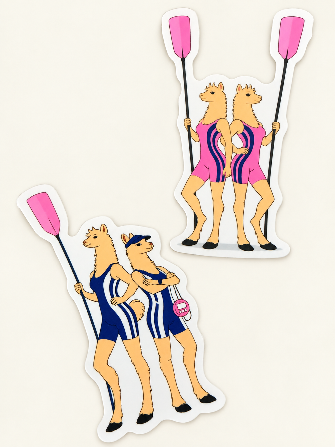 Llama Crew Sticker Duo