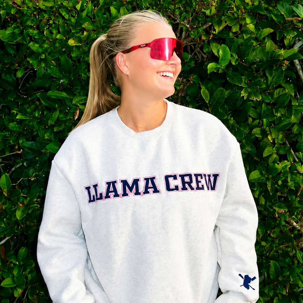 model wearing the crewneck
