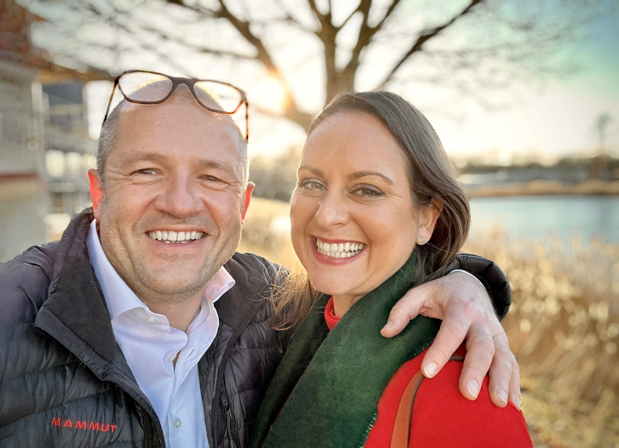 Zusammen mit Michel Jaussi im Saarland bei schönstem Wetter. 