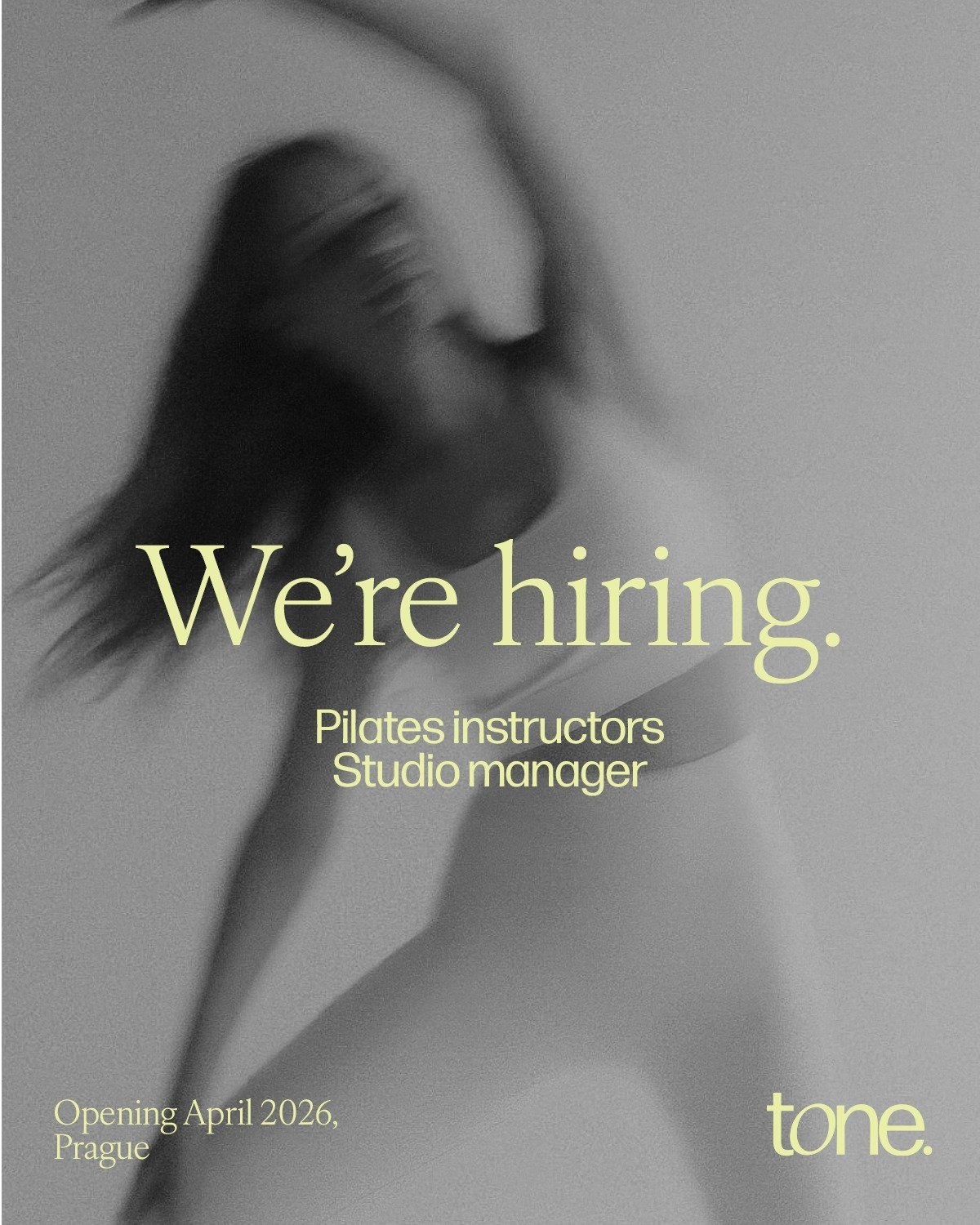 Do na&scaron;eho nově vznikaj&iacute;c&iacute;ho studia hled&aacute;me nov&eacute; lidi do t&yacute;mu.
Instruktory/ky reformer pilates a studio managera, kter&yacute;/&aacute; bude u zrodu cel&eacute;ho m&iacute;sta.

Hled&aacute;me:
&ndash; instruk