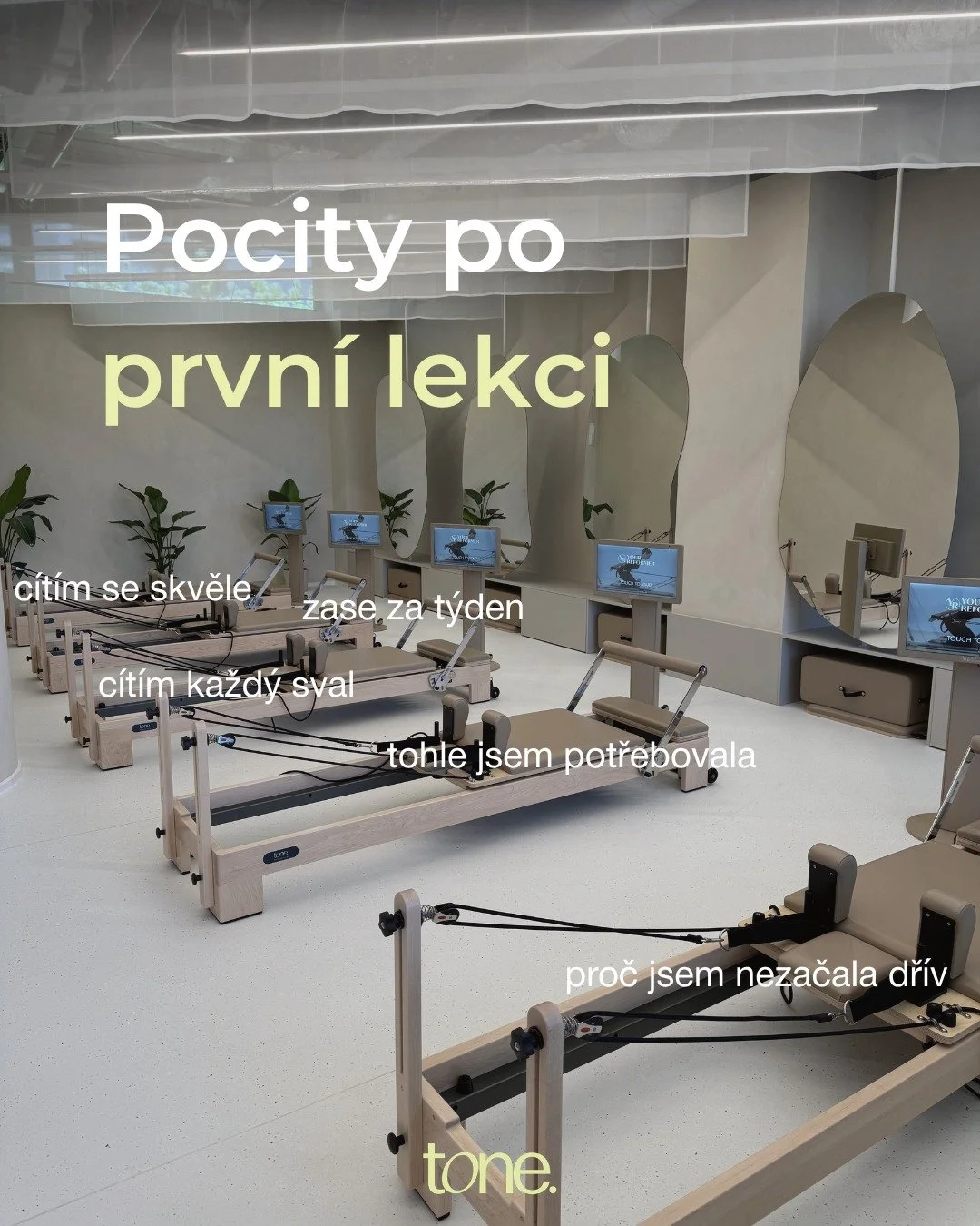 Pocity po prvn&iacute; lekci v Tone. 🖤
Reformer pilates je jednodu&scaron;e jin&yacute; z&aacute;žitek. Přijď a uvid&iacute;&scaron; sama.
Rezervuj svoji lekci &rarr; odkaz v BIO

🇬🇧 
How it feels after your first class at Tone. 🖤
Reformer pilate