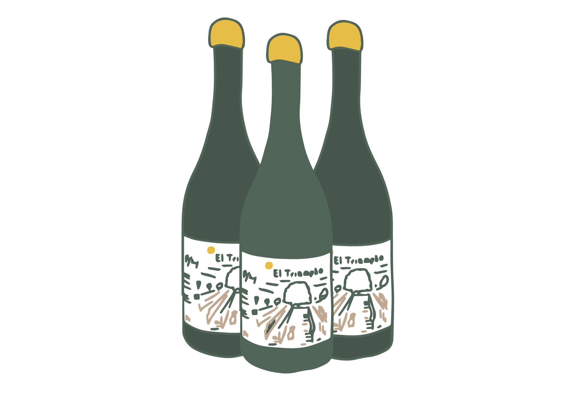 Geometric drawing of an outline square with sections divided by vertical, horizontal, and diagonal lines.