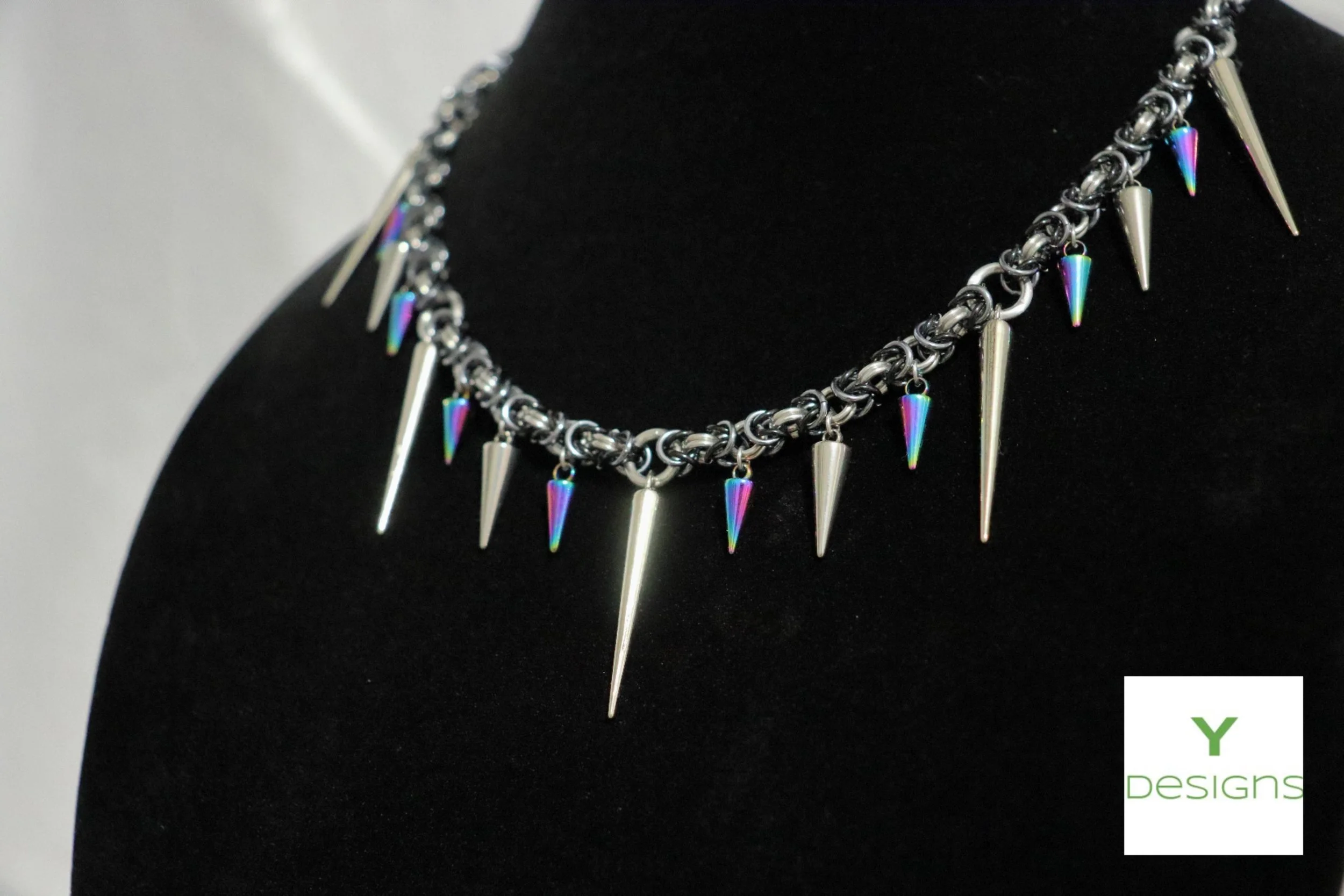 Byzantine Spike Chainmail Necklace