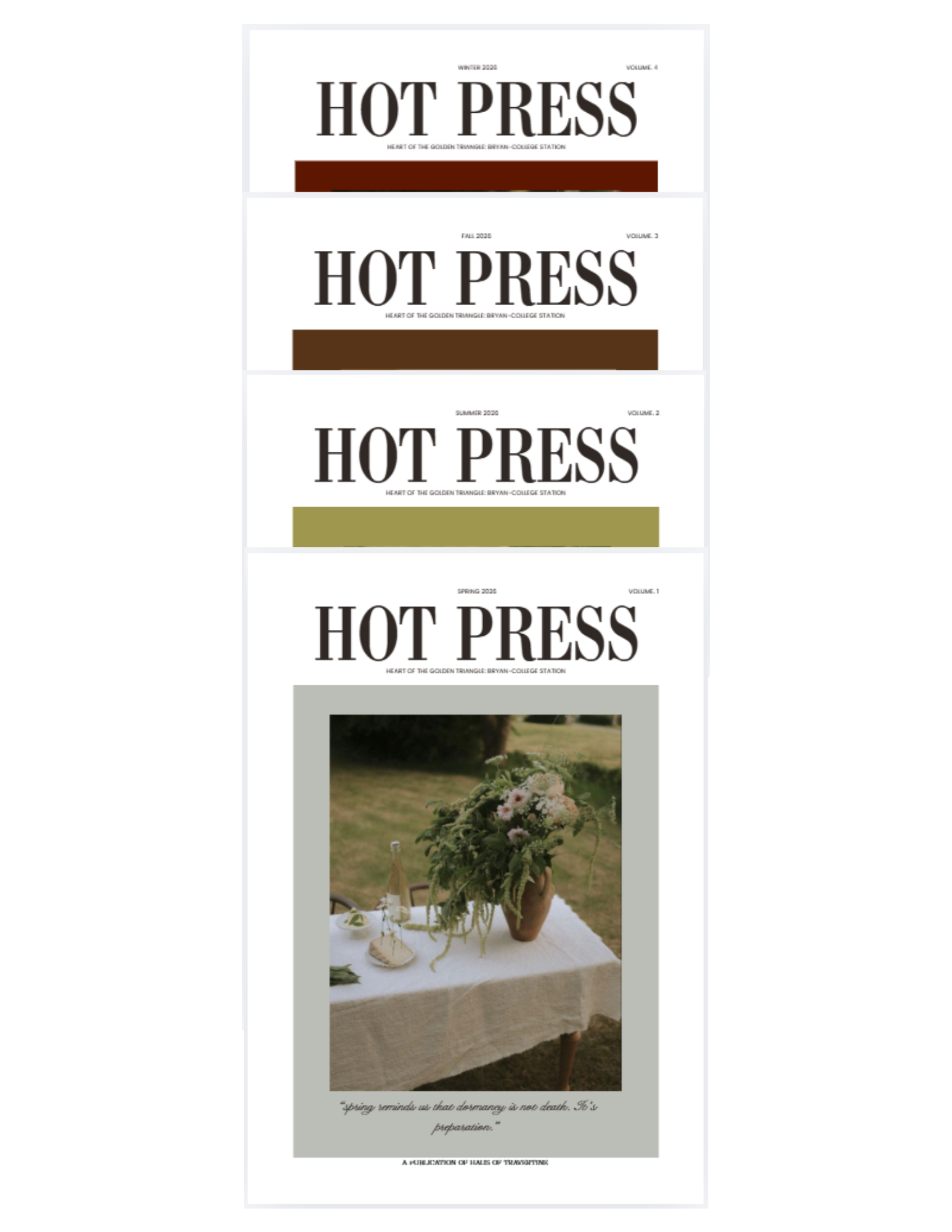 HOT PRESS- The Four Seasons