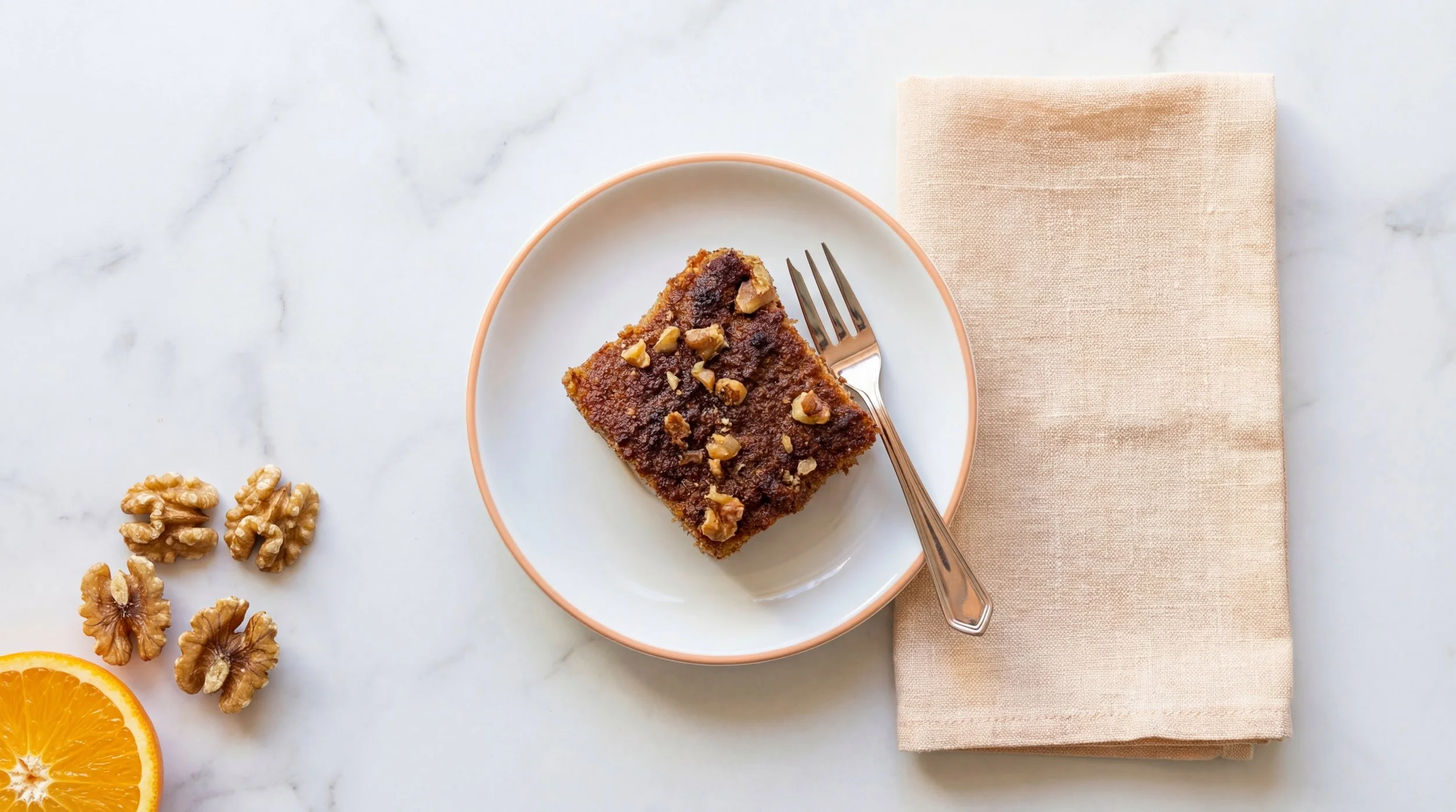 Sinaasappel Walnoot Cake