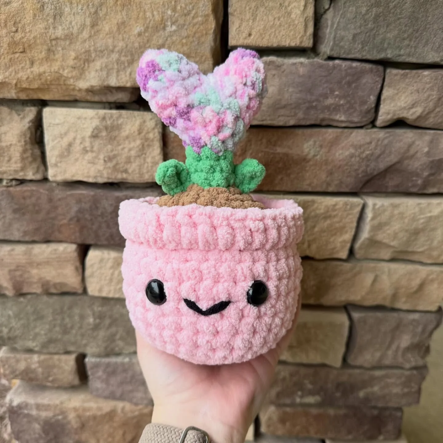 Heart plant ❤️🌱

This is a new addition to the valentines collection! Working on a better color palette for the last pot but the first two will be available soon!