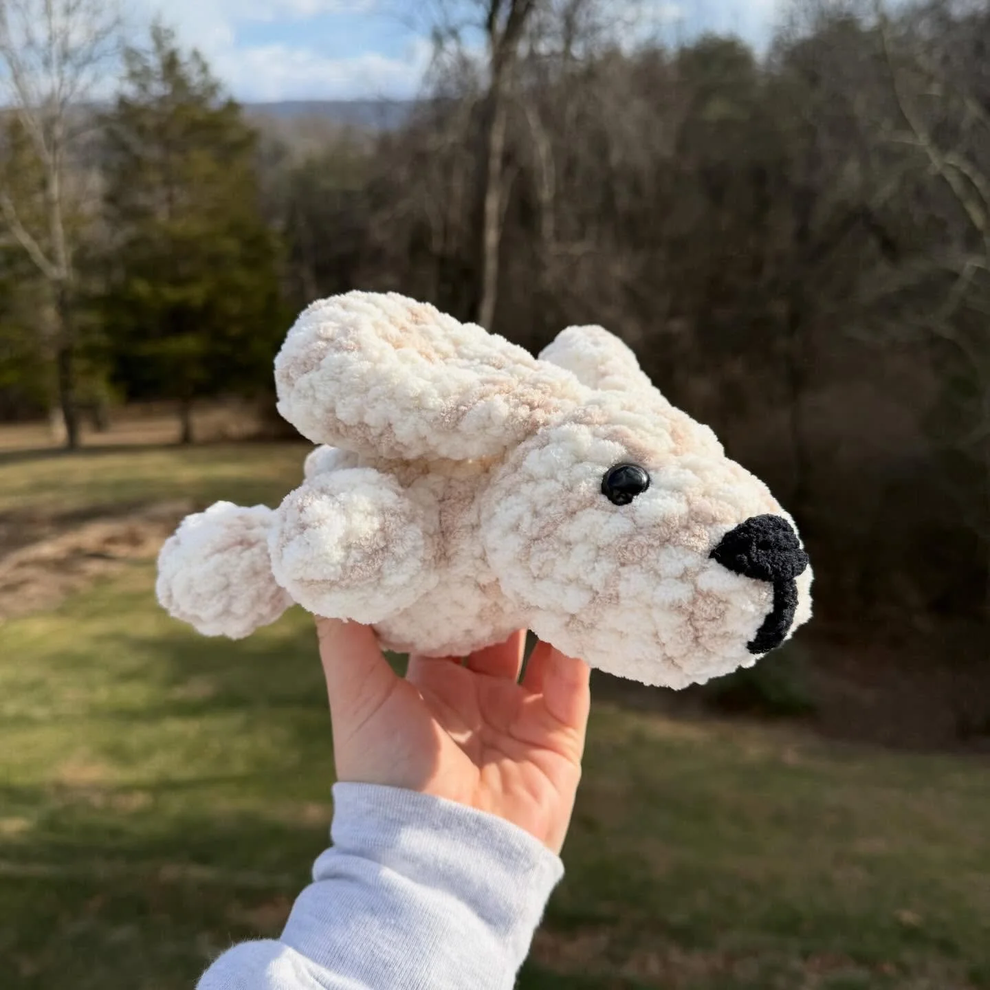 Sploot bunny and Sploot pig! 

I&rsquo;ve made so many of these Sploot animals over the last couple weeks, I have to keep sharing them! I plan on making doubles of a lot of them with baby eyes as well