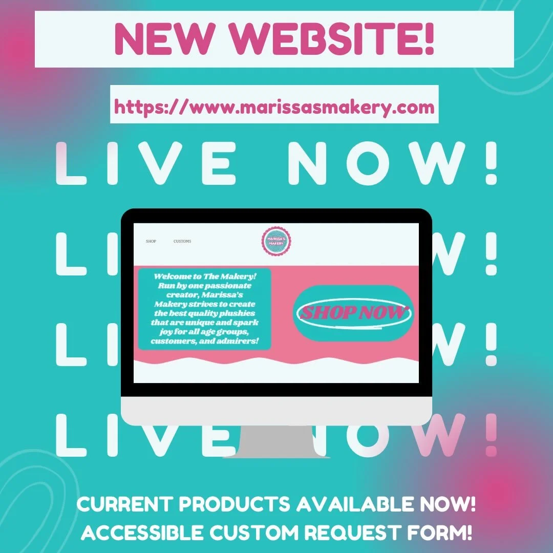 MAJOR UPDATE ALERT ‼️ 

I have been working behind the scenes for the last couple weeks to create my own website for the Makery! With the help of @studentmadealumni from @studentmadestore , I was able to launch my own personalized site! I&rsquo;m so 
