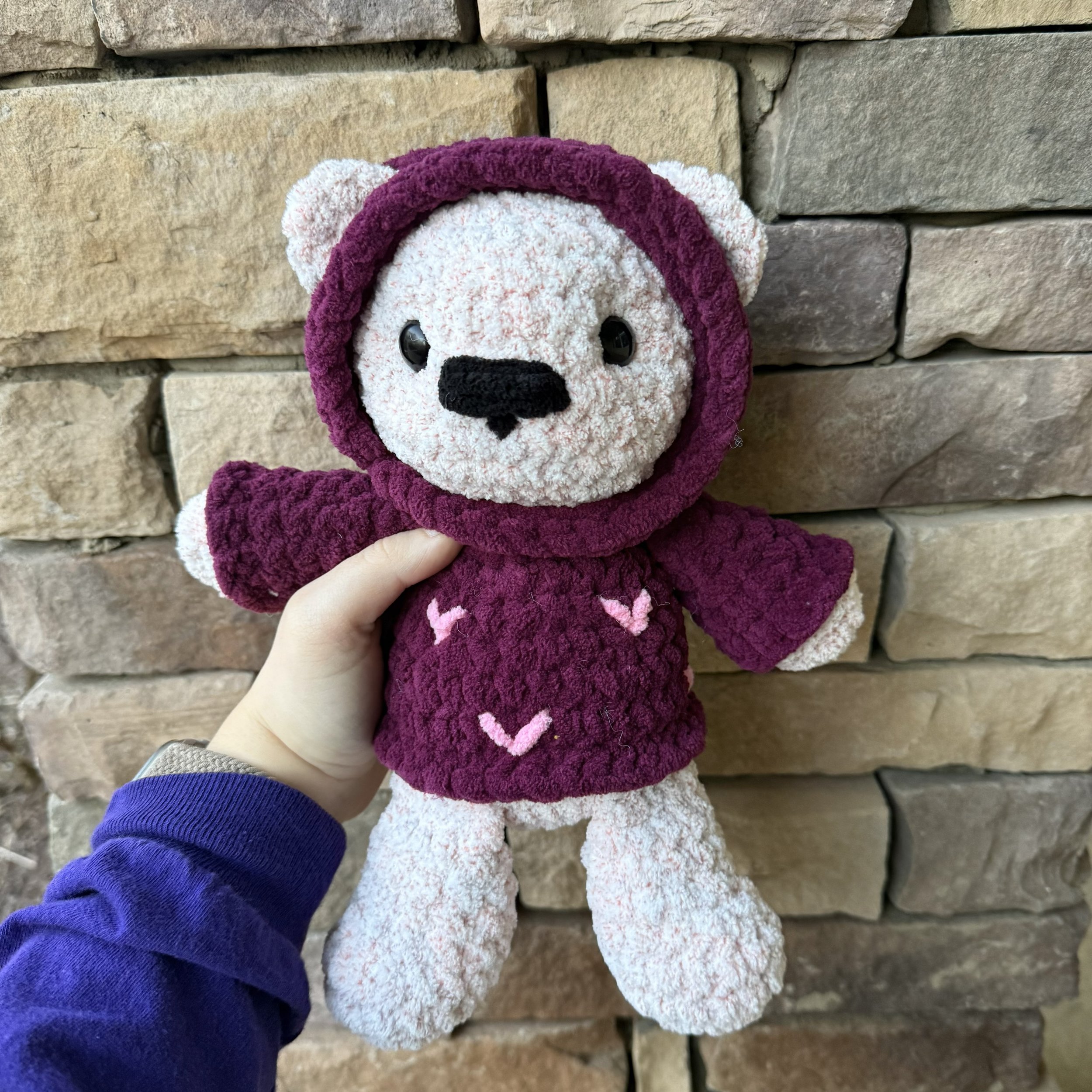 Heart Hoodie Teddy