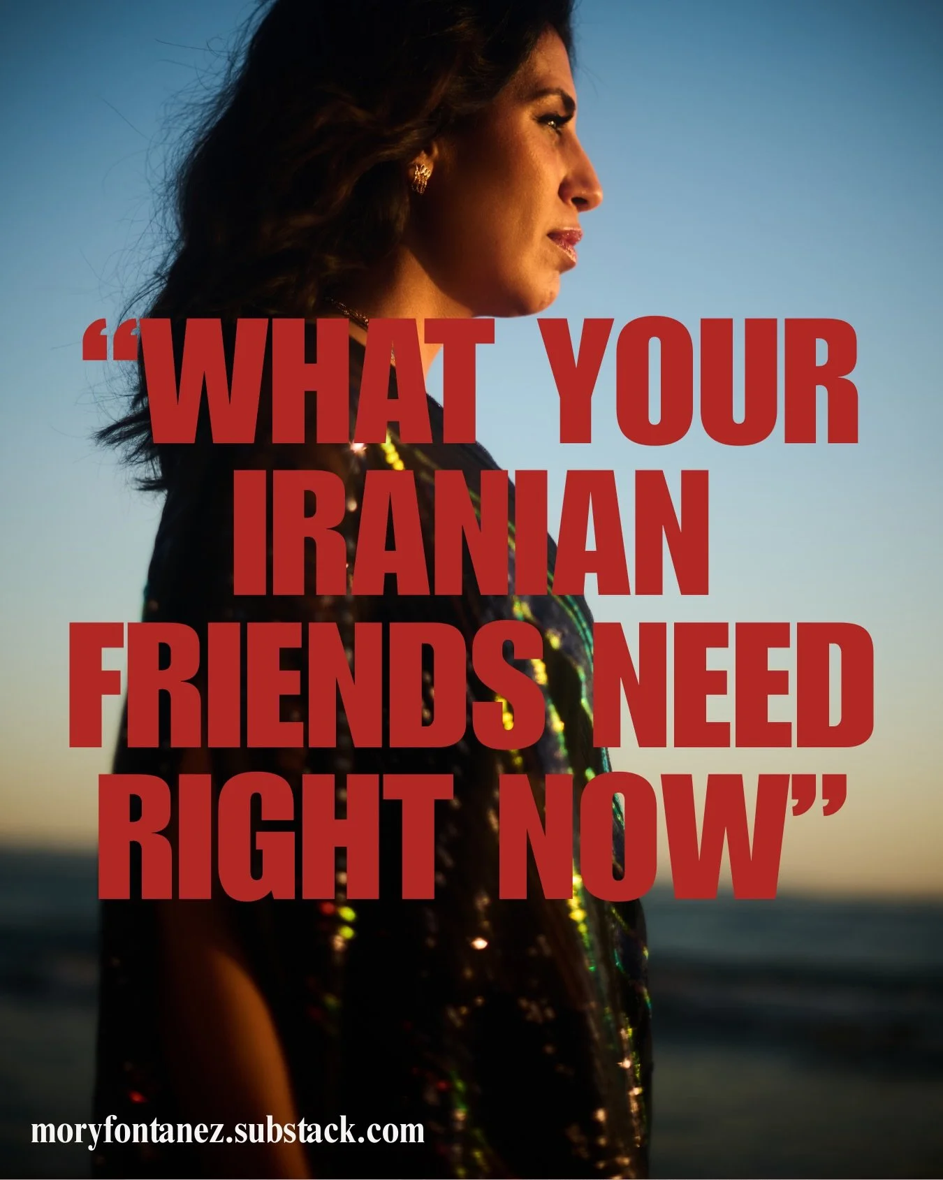 I know some of you might be at a loss on how to show up for your Iranian friends. I hope this helps.

Full Substack is available for free in my bio. &hearts;️

#Iran