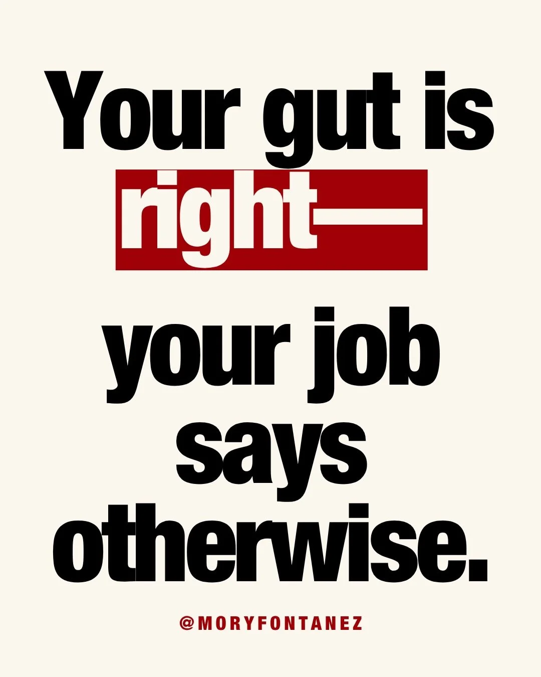 So many of us have been conditioned to disconnect from our intuition in the workplace. We learn that conformity equals safety, empathy is weakness, and success comes from silencing the part of ourselves that knows when something feels wrong.

But you