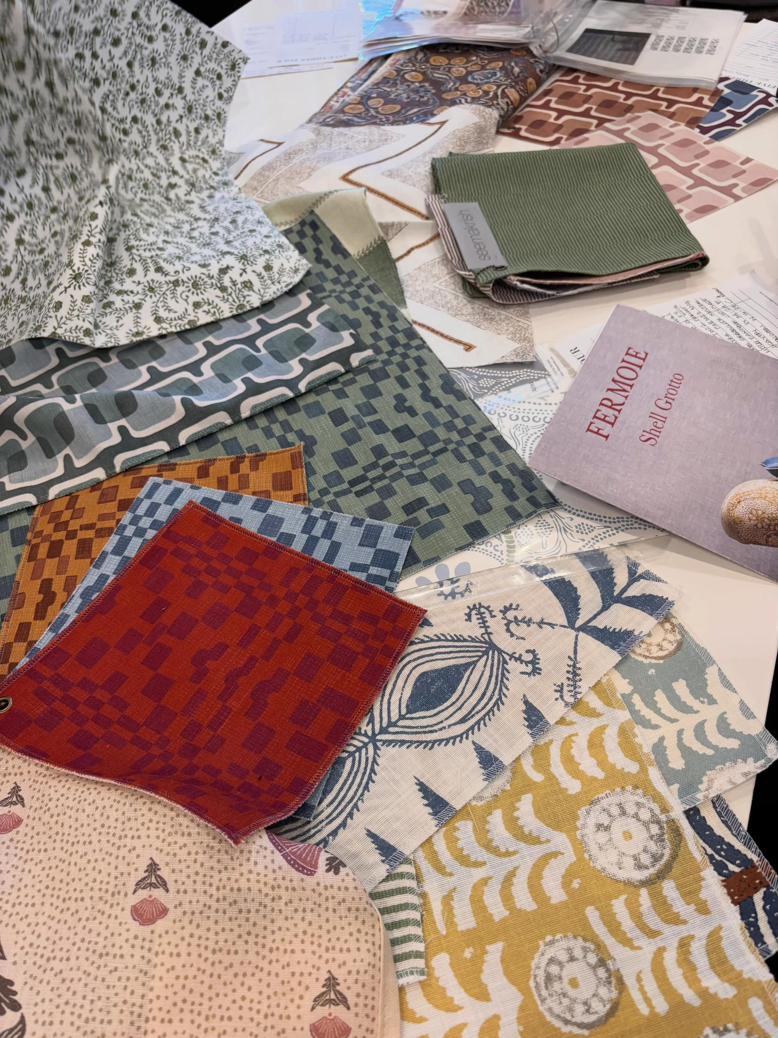 This is where it all starts. Layering pattern, texture, and color is less about matching and more about conversation with each piece bringing something slightly different.