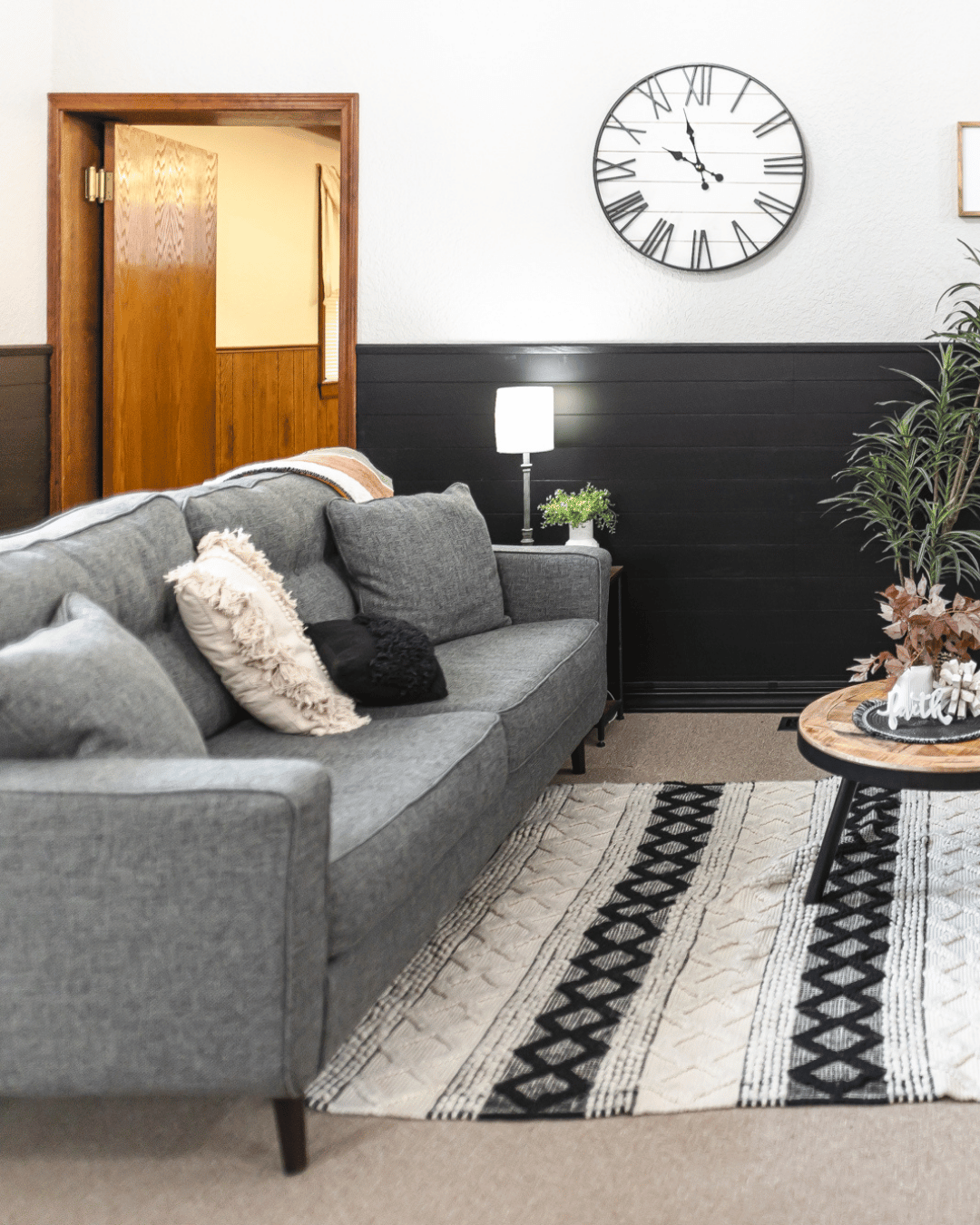 First Baptist Church entryway and sanctuary