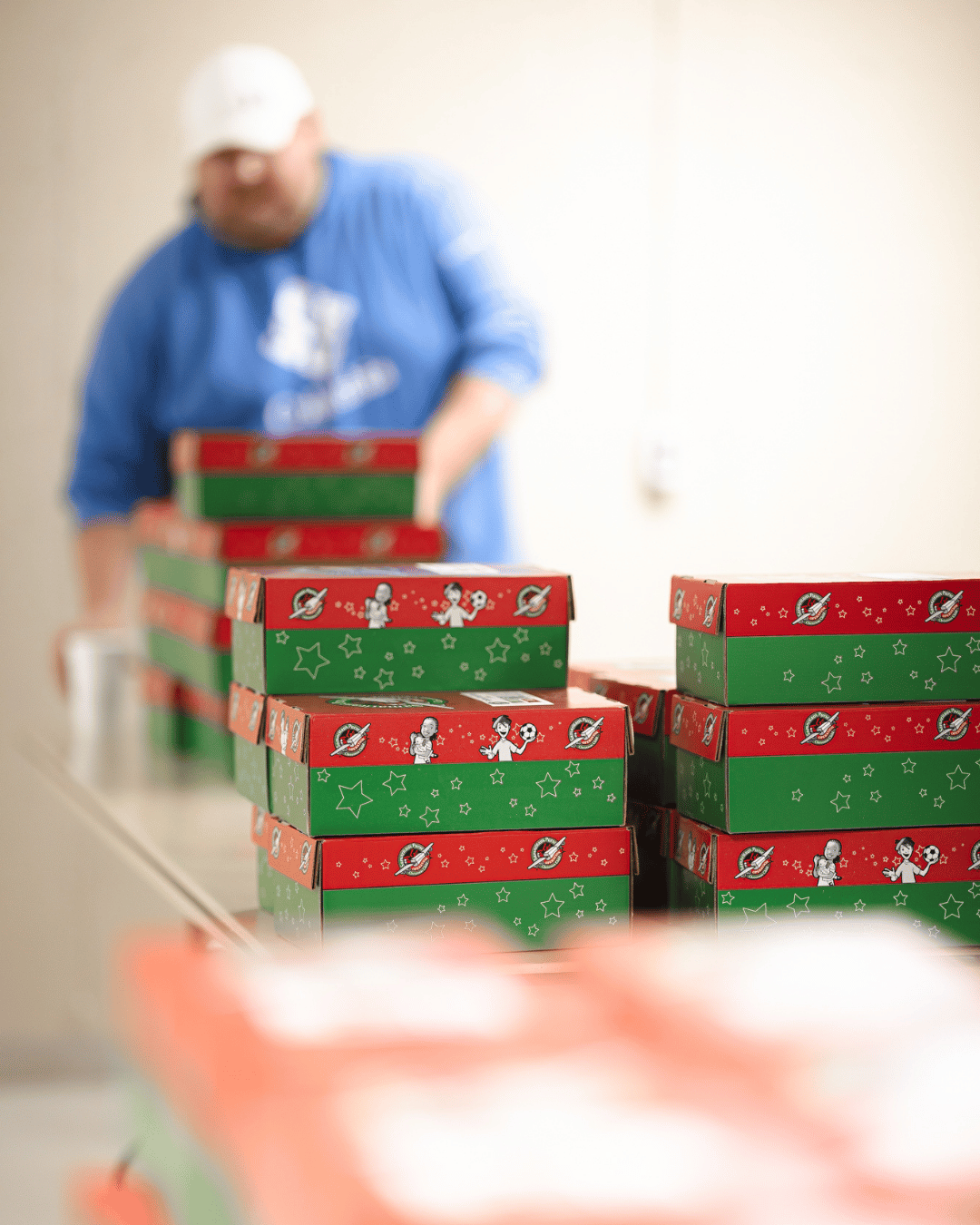 FBCE is packing up shoeboxes for Operation Shoebox mission project