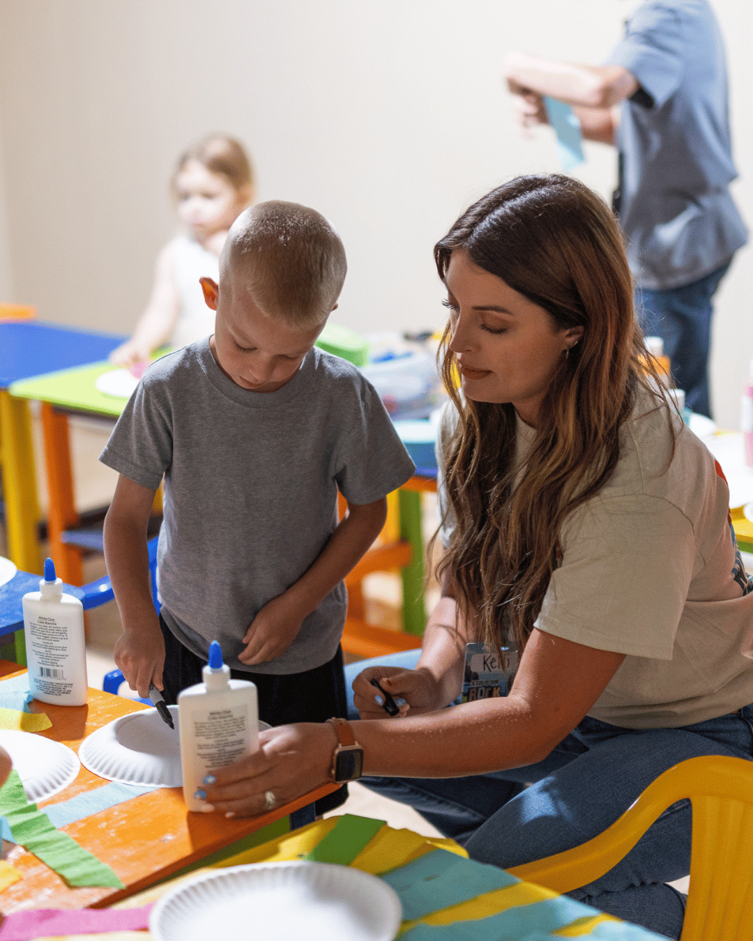Sunday school classes at FBCE for early elementary age children
