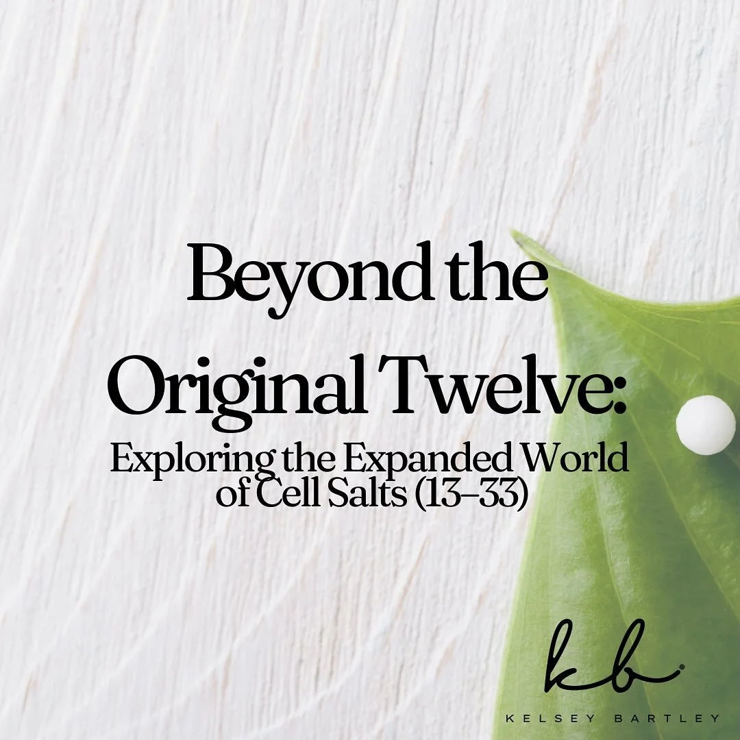 The original twelve Sch&uuml;essler cell salts are foundational&mdash;but they&rsquo;re not the full picture.

In this post, I break down the expanded cell salts (13&ndash;33), developed after Sch&uuml;essler&rsquo;s original work, and how they suppo