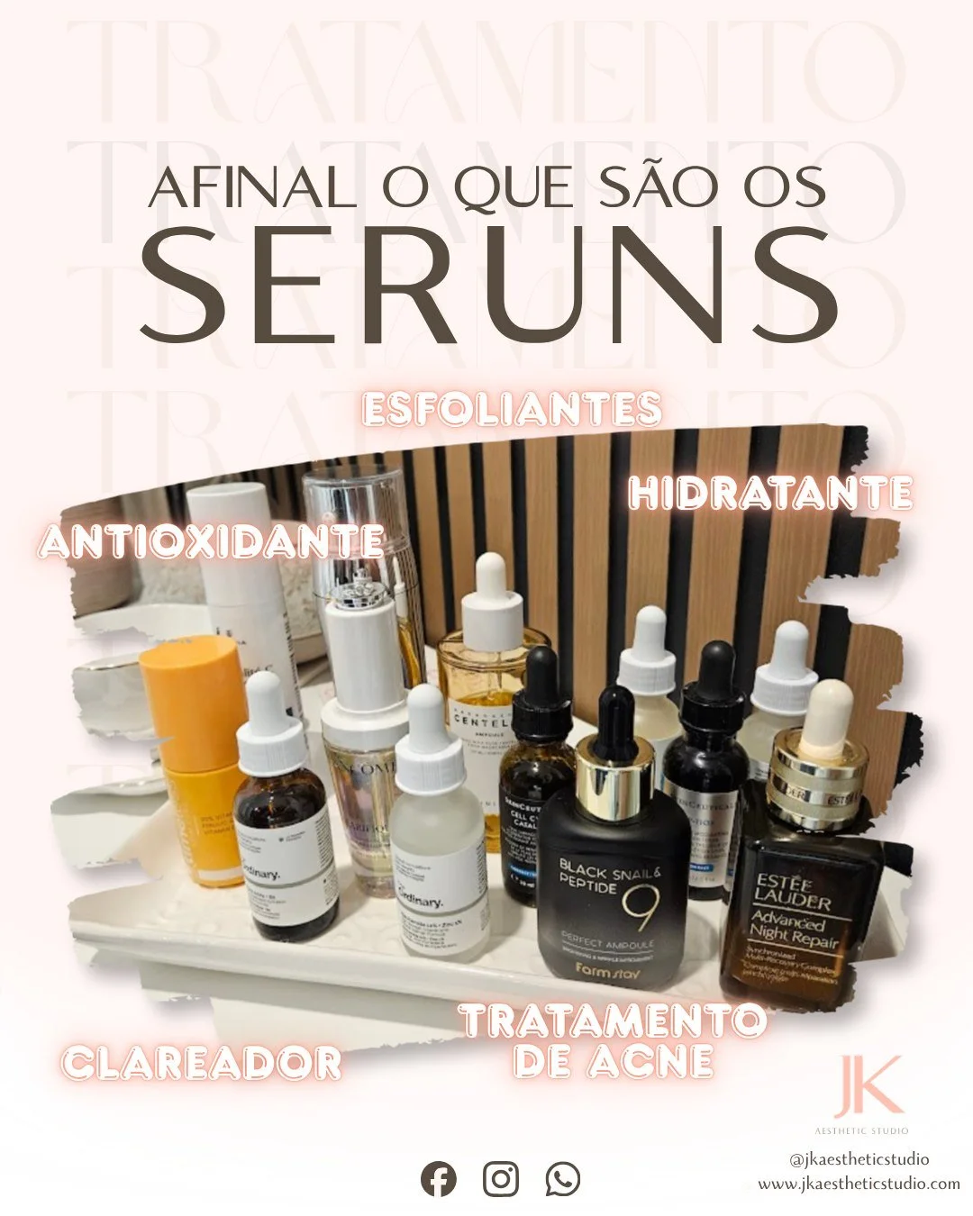 S&eacute;rum: o 'shot' de beleza que sua pele estava pedindo! 💧💎
Se voc&ecirc; ainda tem d&uacute;vidas de onde ele entra na rotina ou se realmente precisa de um, essa nova s&eacute;rie de posts &eacute; para voc&ecirc;.
Vou te mostrar que existe u
