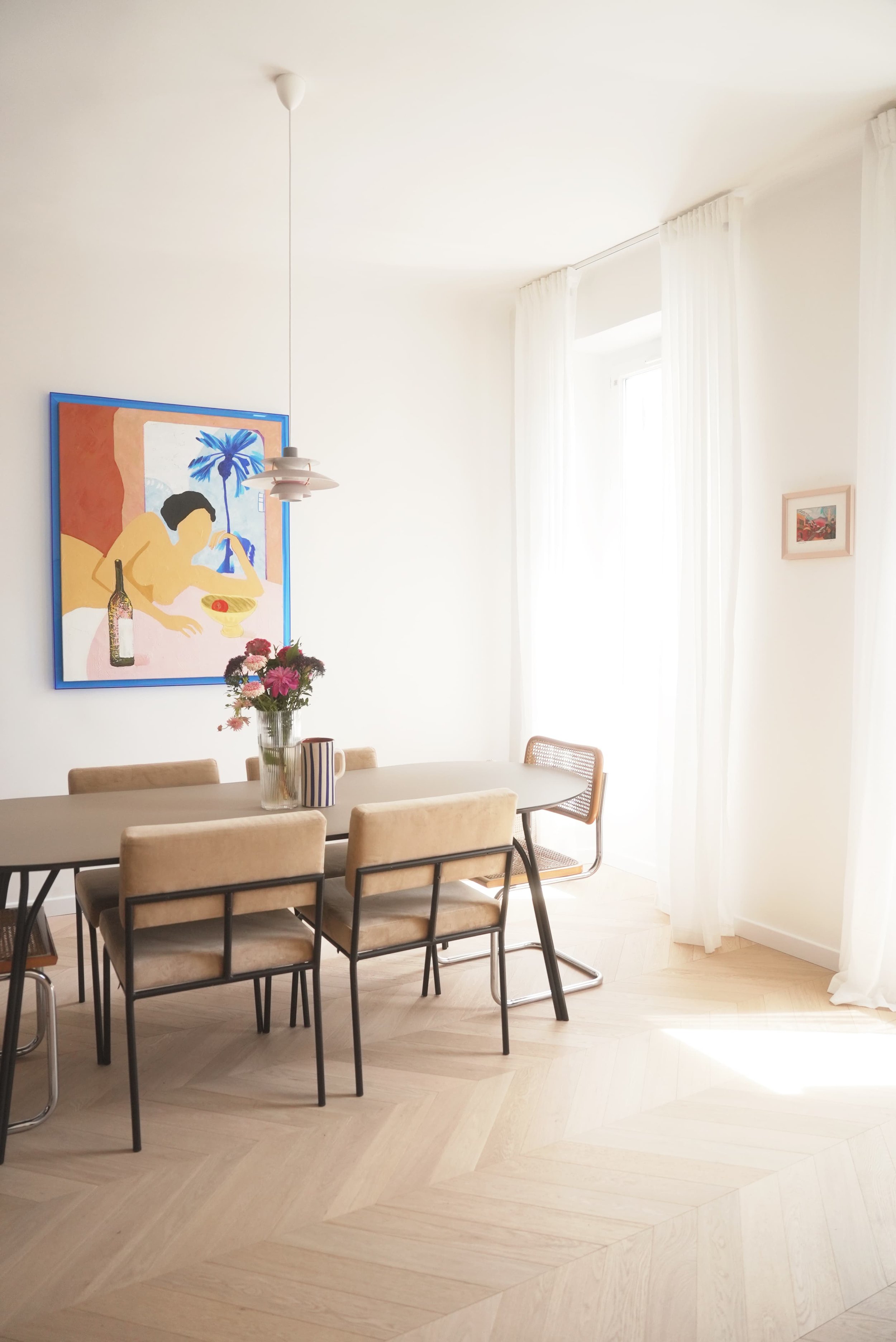 Salle à manger lumière naturelle — rénovation appartement Endoume Marseille, RODES Studio
