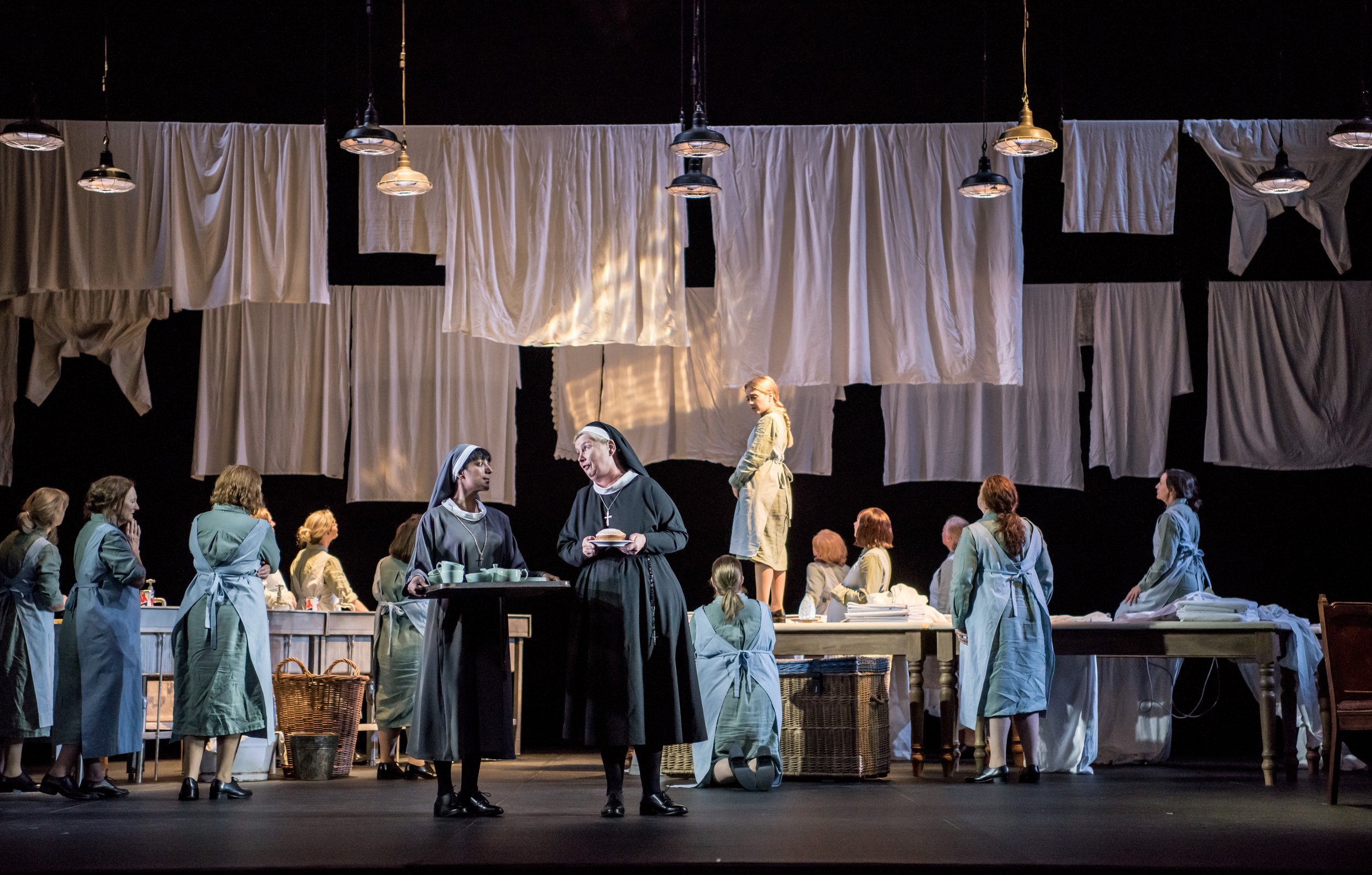A Novice in Suor Angelica at English National Opera. Photographer: Genevieve Girling