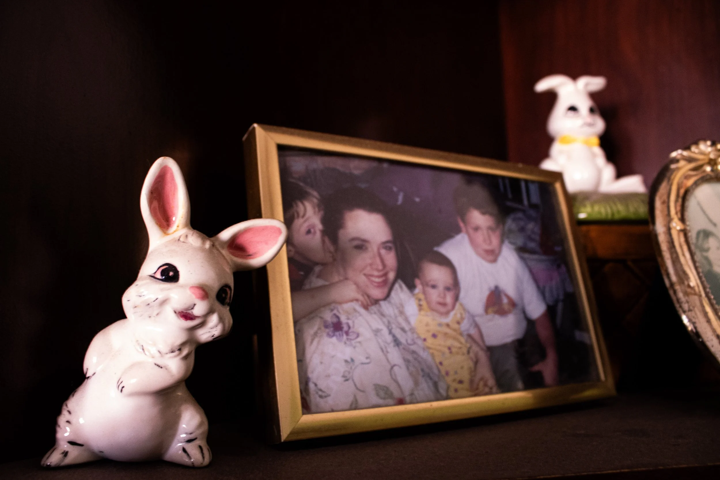 Nana's Ceramics & Family Photo 