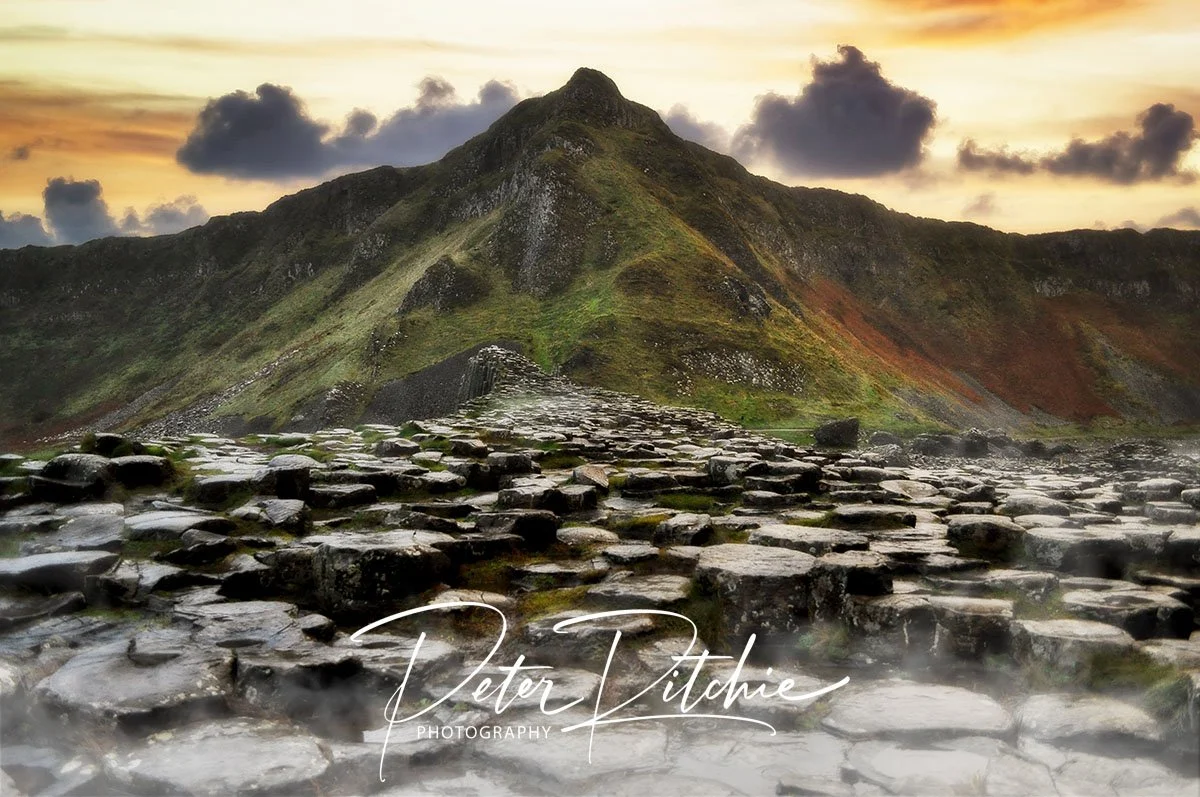 Aird's Snout and Causeway Stones, Giant's Causeway, County Antrim - Colour