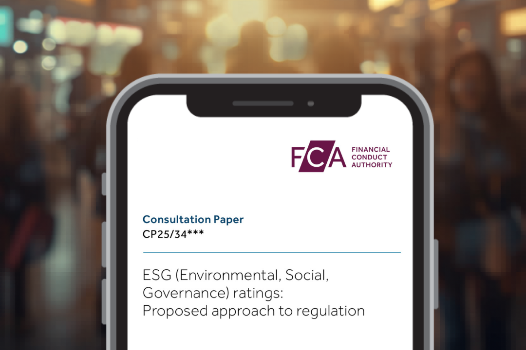 FCA proposes standardised ESG ratings