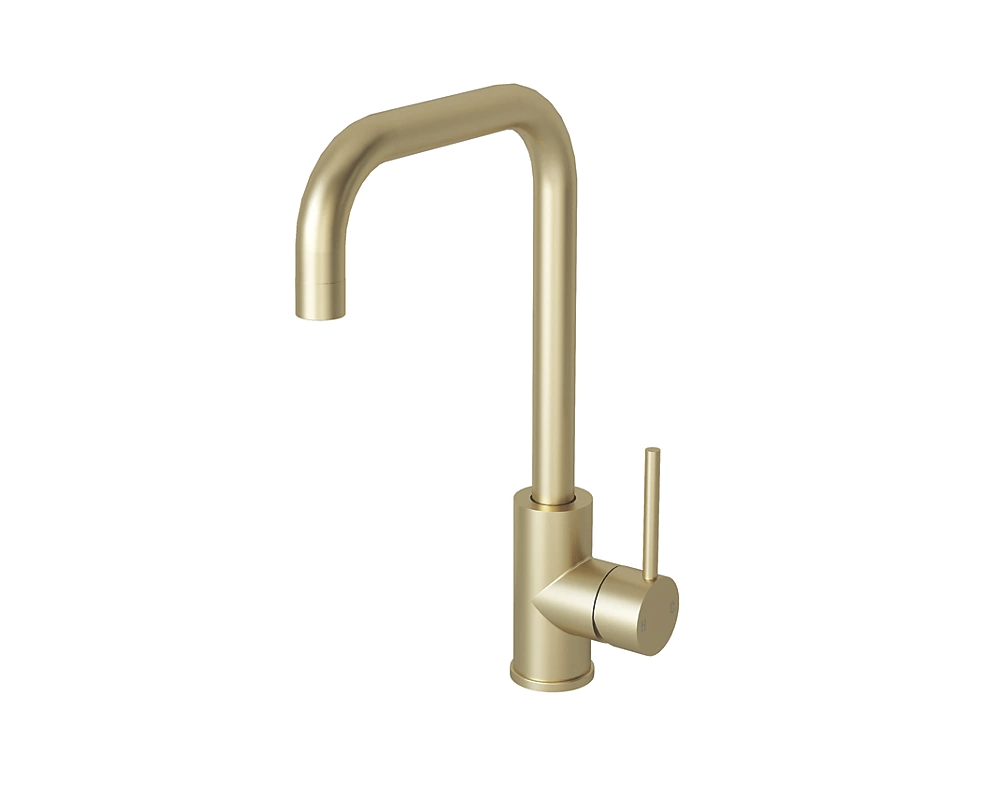 ETAL Forma Single Lever Kitchen Mixer Tap Brushed Brass Finish