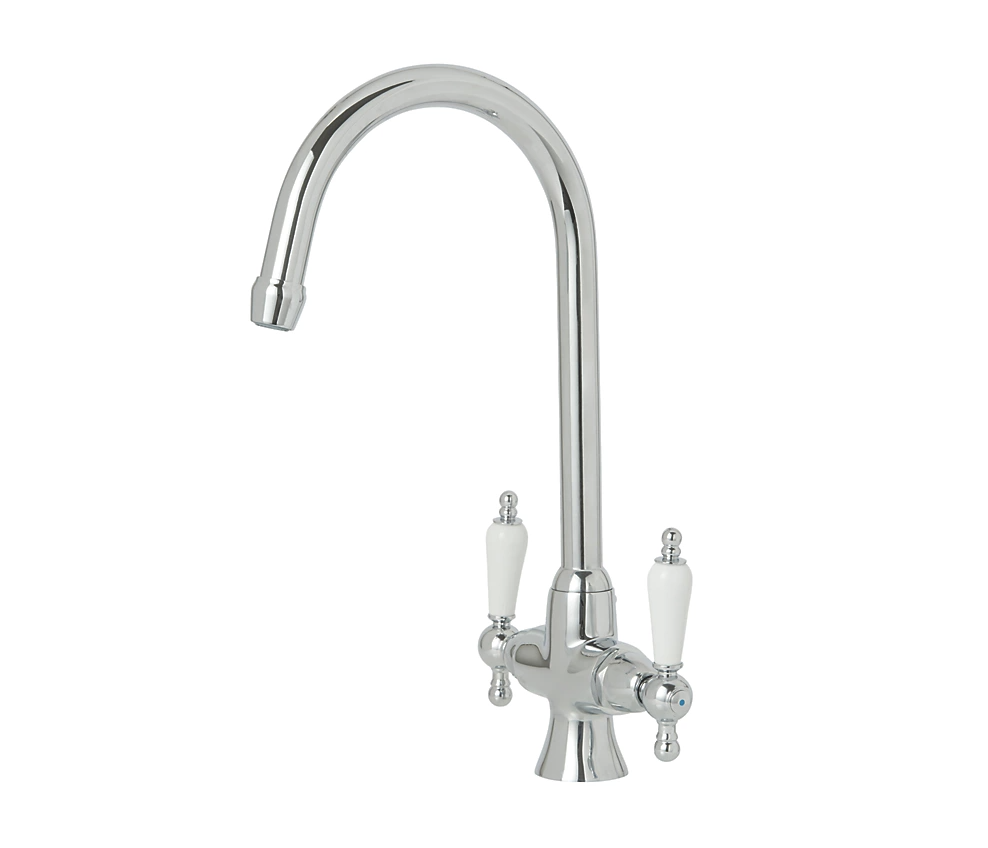 Moselle Dual-Lever Mono Mixer Kitchen Tap Chrome