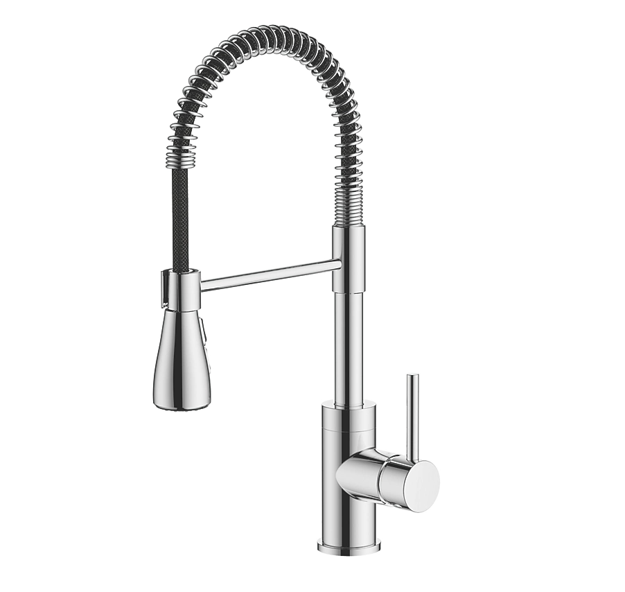 Seville Pull-Out Spray Mono Mixer Kitchen Tap Chrome