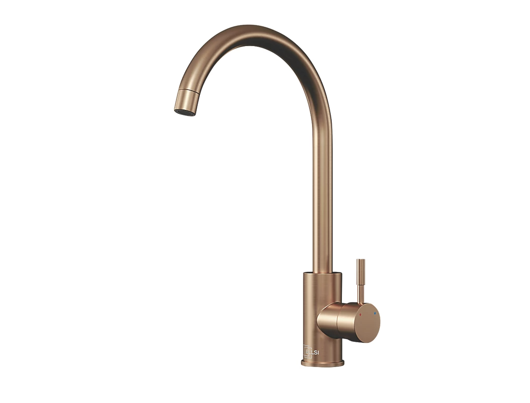 ETAL Holly Single Lever Kitchen Mixer Tap Brushed Copper